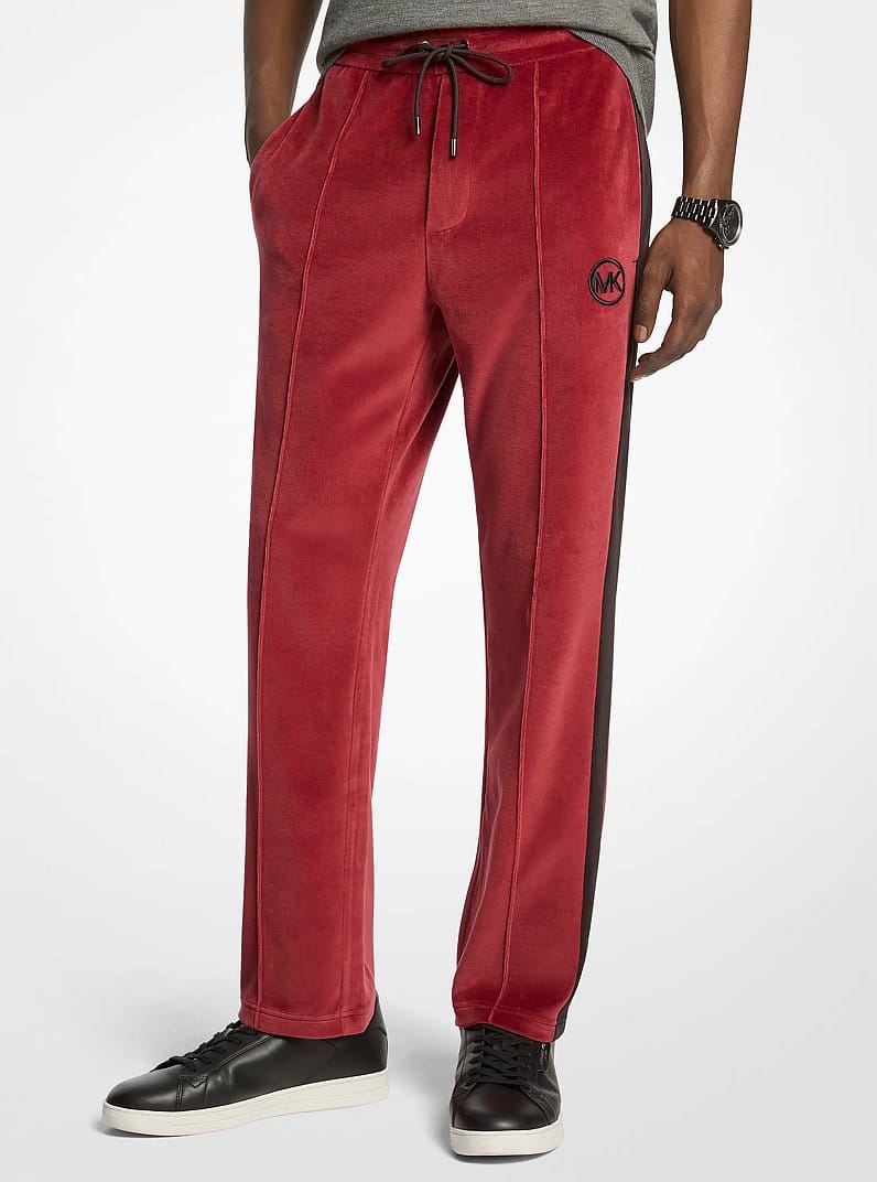 Stripe Velour Joggers