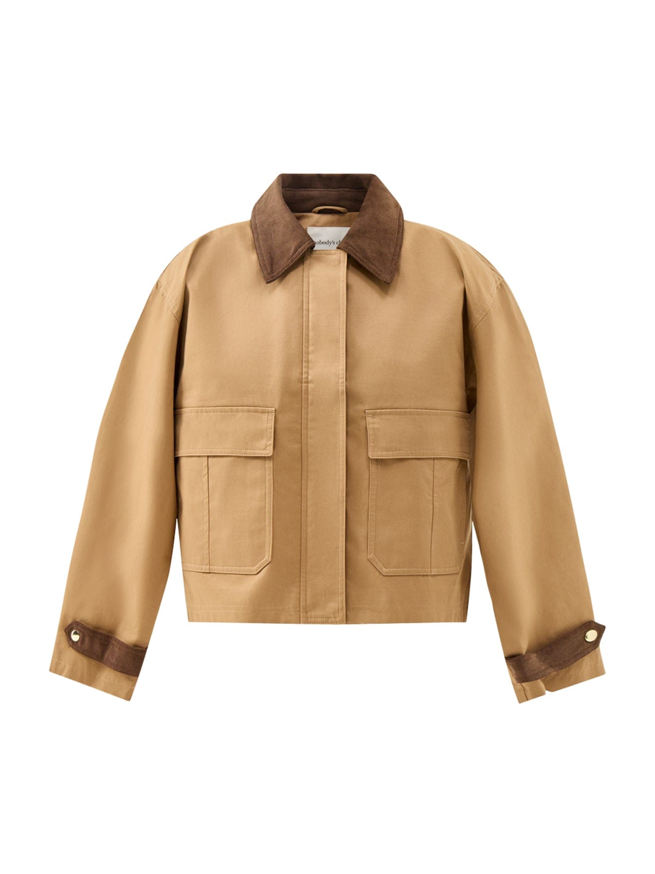 Nobody's Child Cropped Freddie Barn Jacket Beige