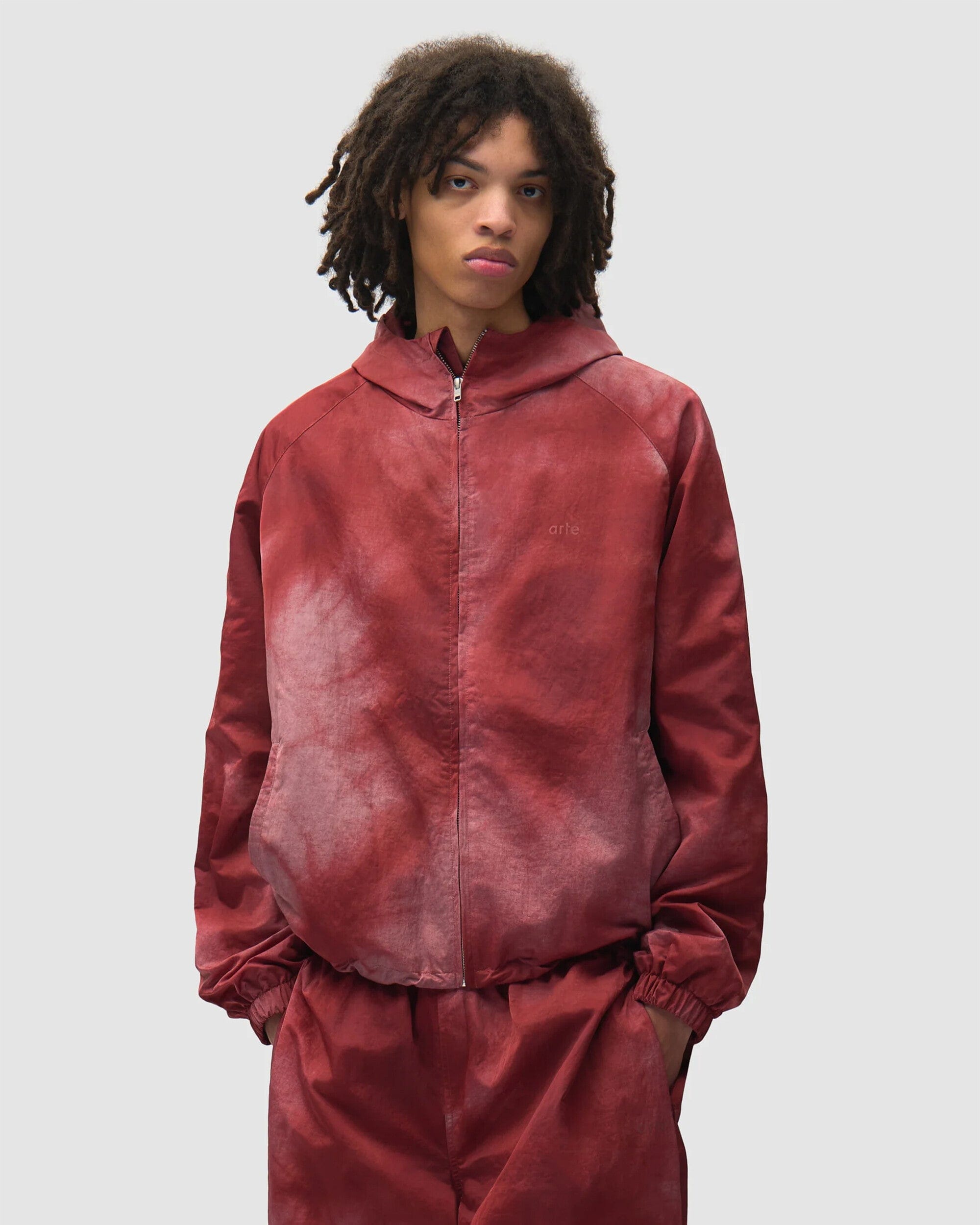 Arte Antwerp Chaqueta de chandal con parches Relaxed Arte Antwerp Sunfade Aero para hombre