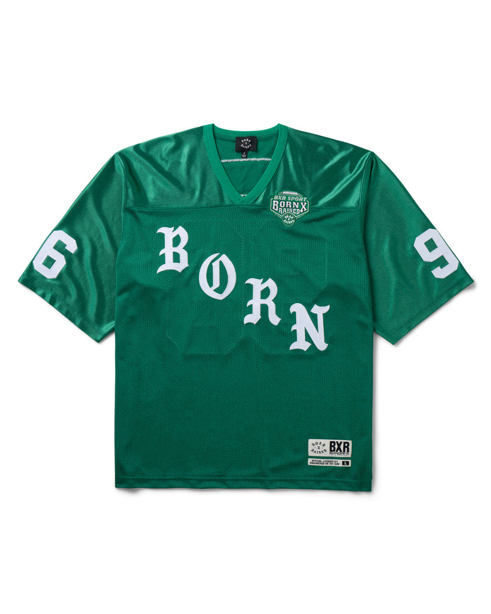 Born x Raised Paranoia Football Jersey - Kelly Green