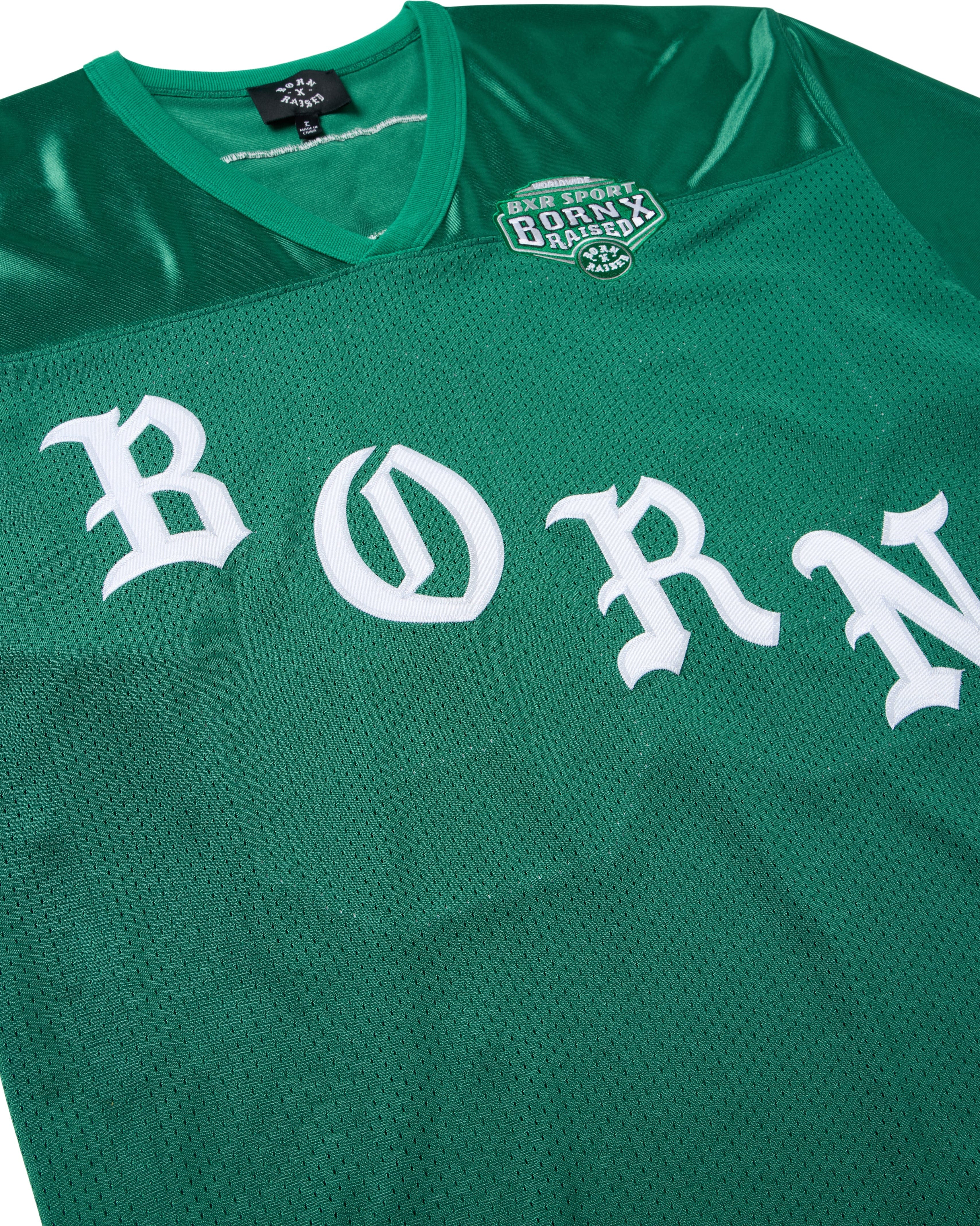 Born x Raised Paranoia Football Jersey - Kelly Green