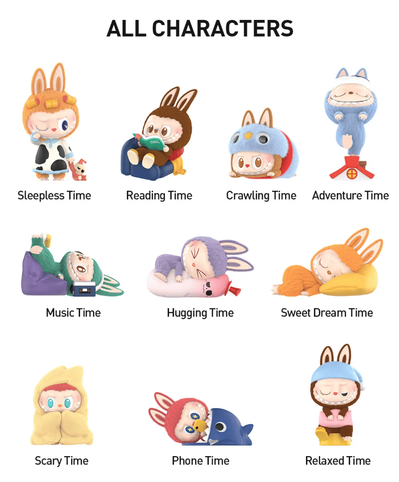 Taropudding Labubu THE MONSTERS 1:00 A.M. Figures Blind Box Series by POP MART