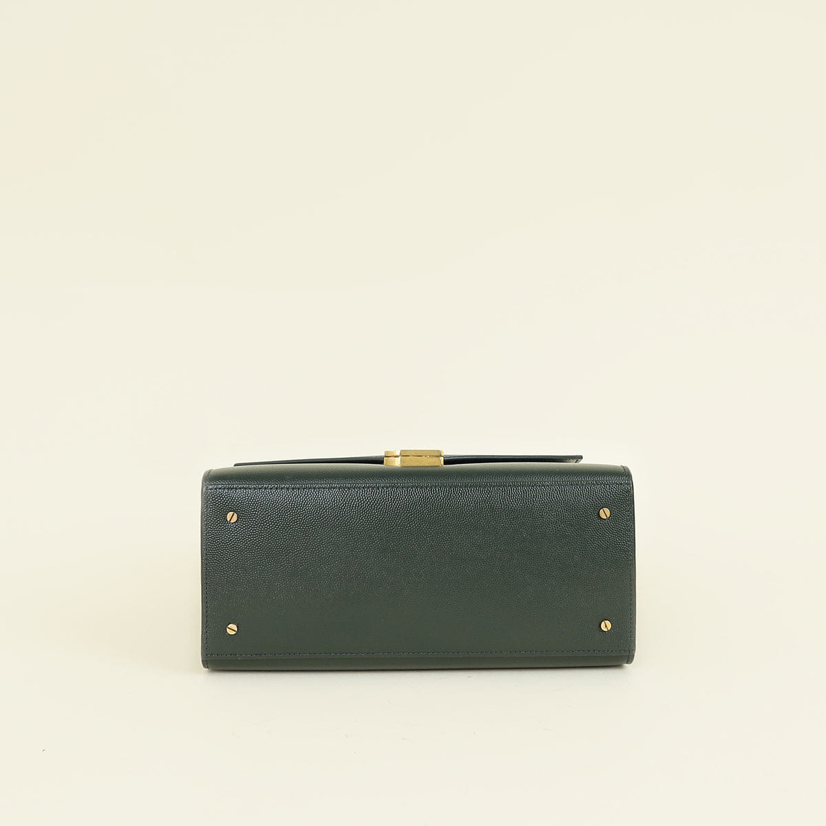 YSL Forest Green Cassandra Top Handle Medium Bag