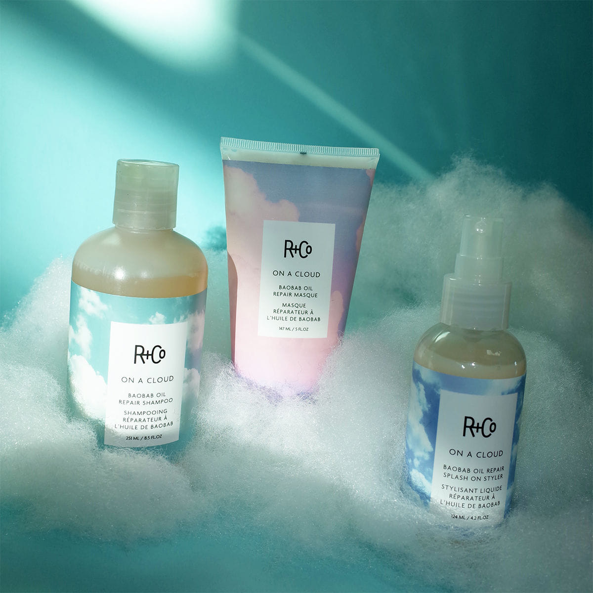 R+co On A Cloud Baobab Oil Repair Shampoo