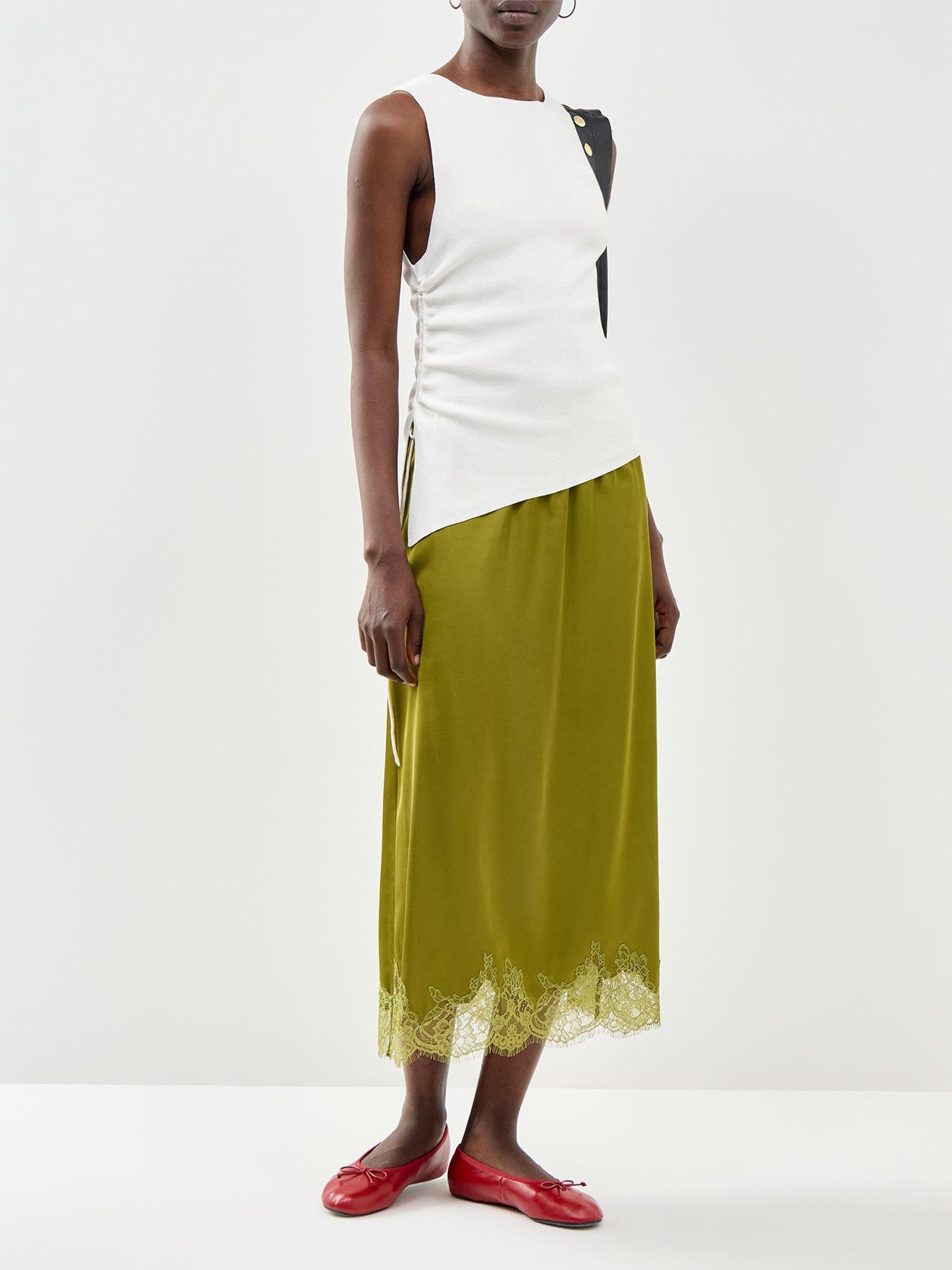 ONLY Milo Tie Strap Tank Top White