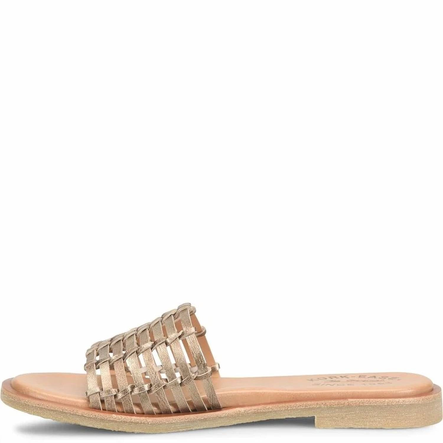Bronze Women's Deja Flat Sandals In Bronze