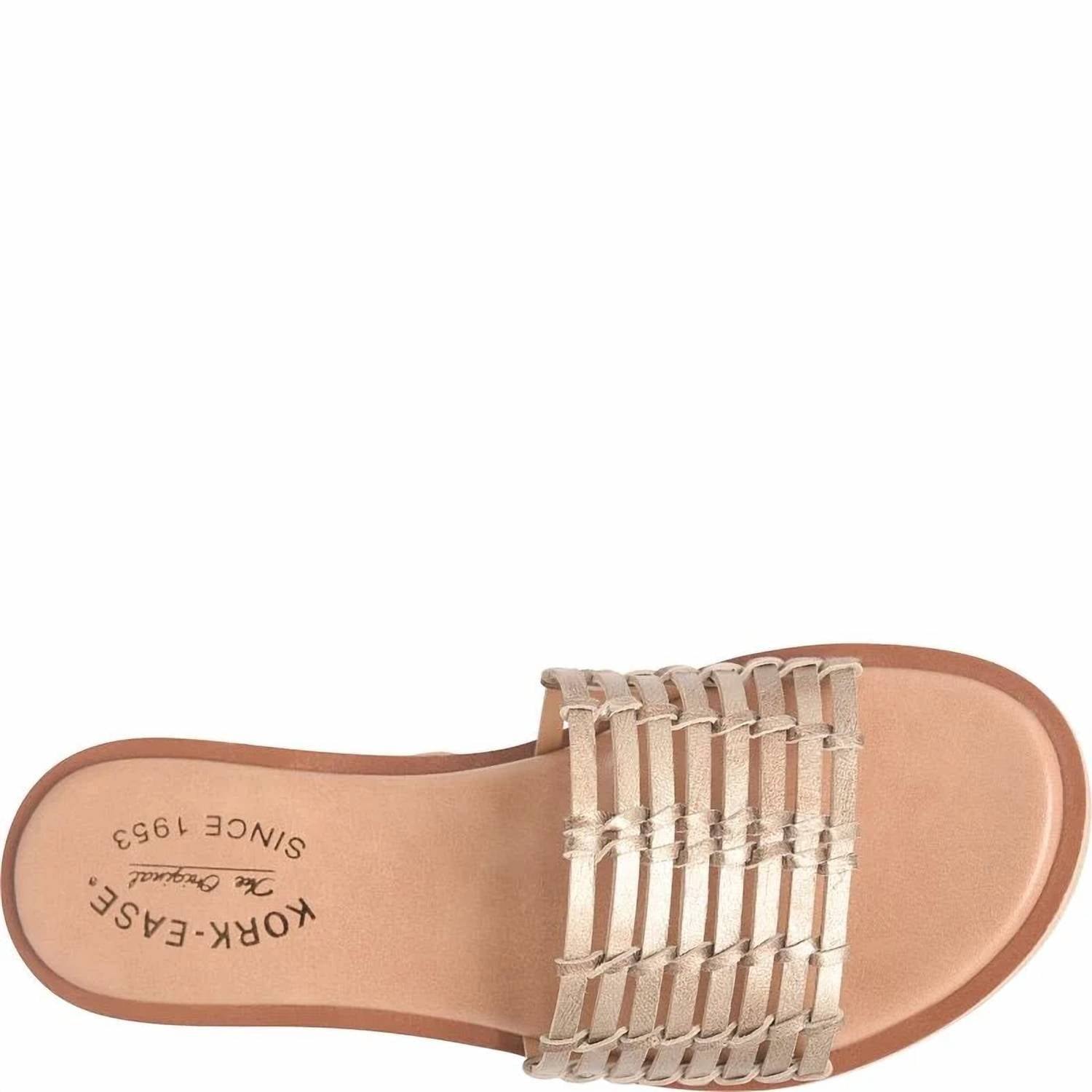 Bronze Women's Deja Flat Sandals In Bronze