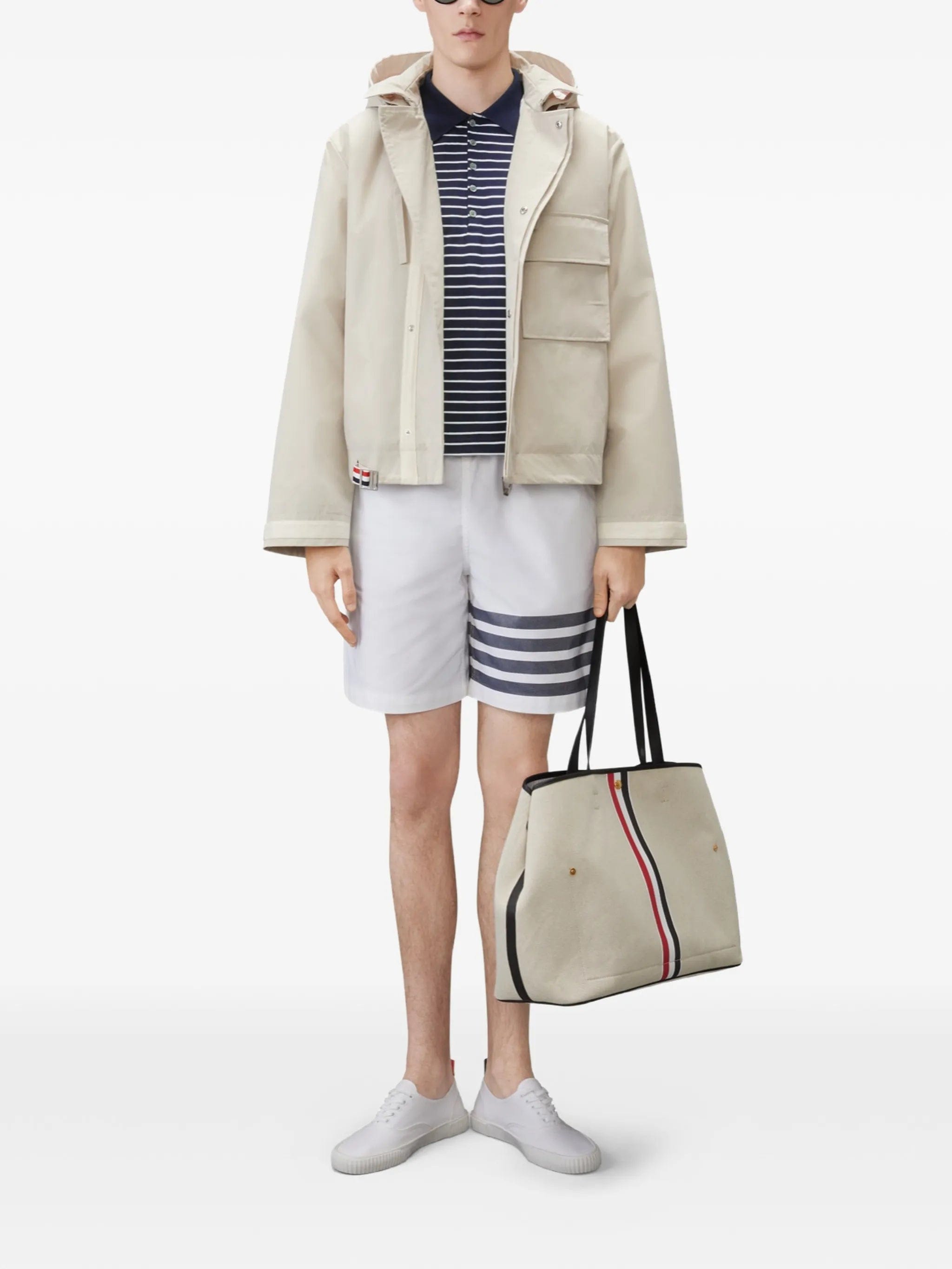 Thom Browne 4 - Bar striped polo shirt