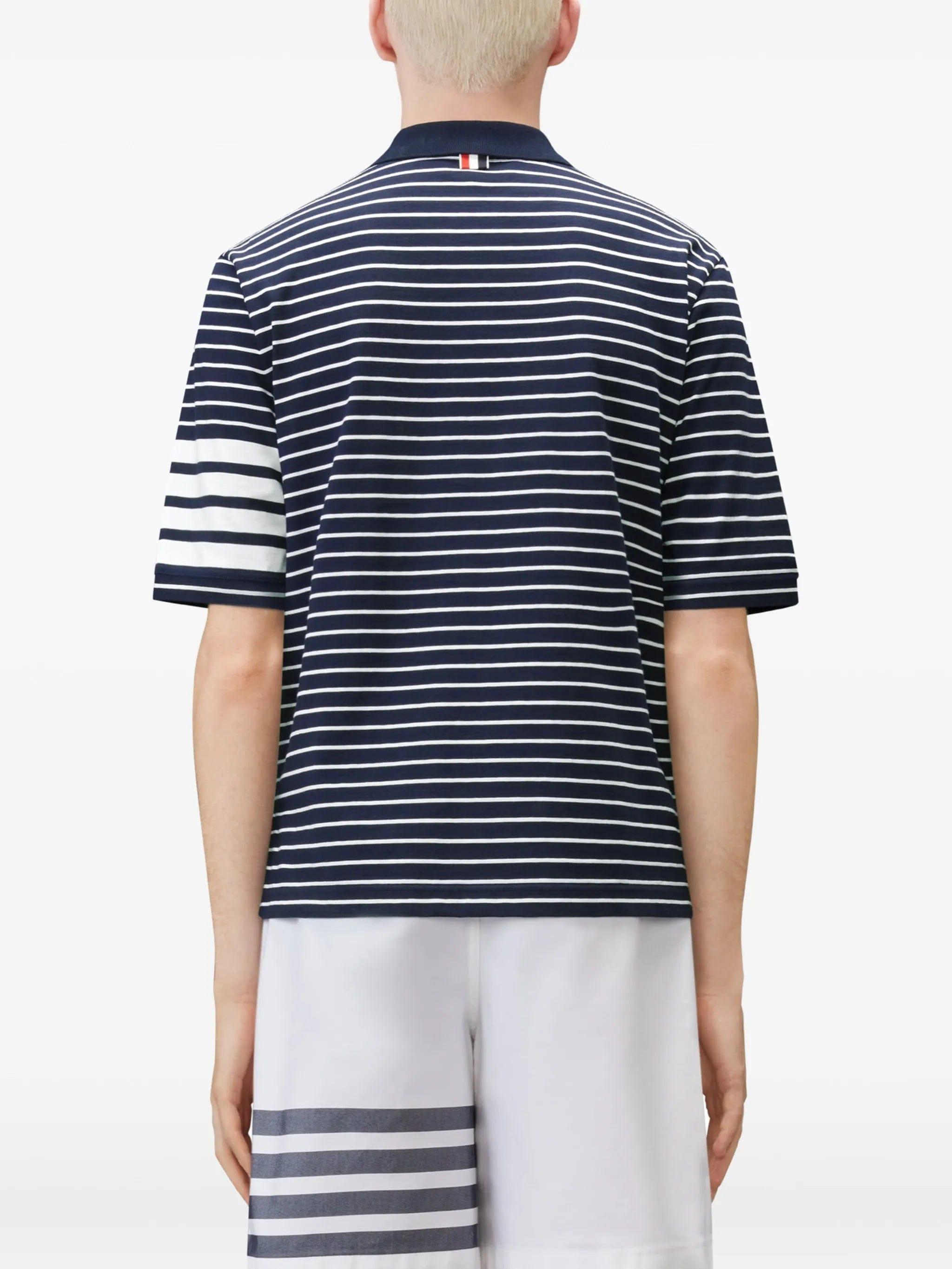 Thom Browne 4 - Bar striped polo shirt