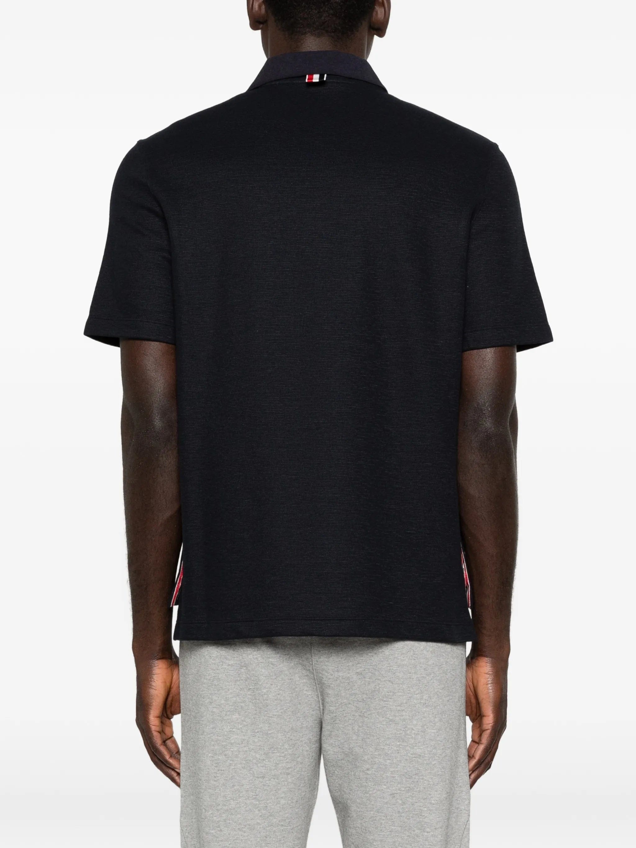 Thom Browne logo - embroidery polo shirt