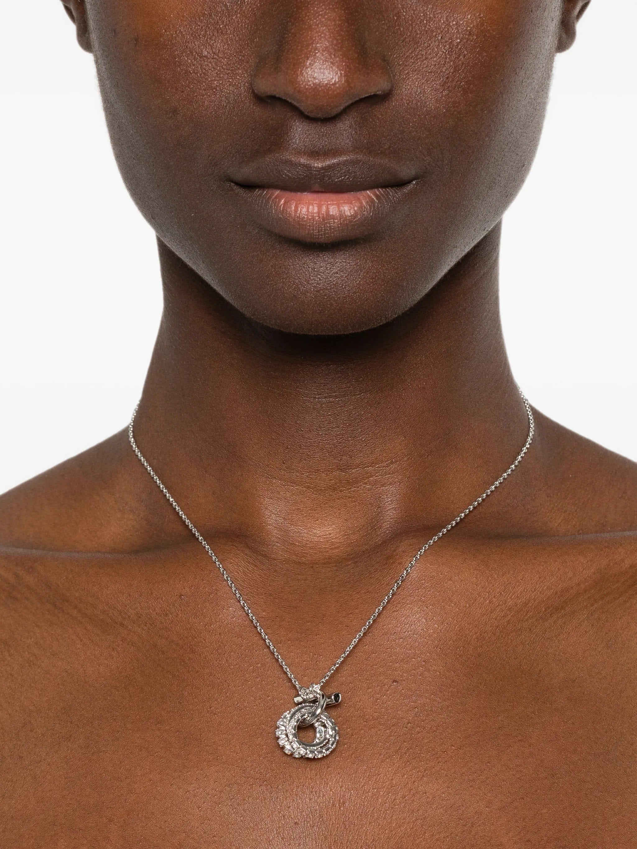 Ferragamo crystal - embellished necklace