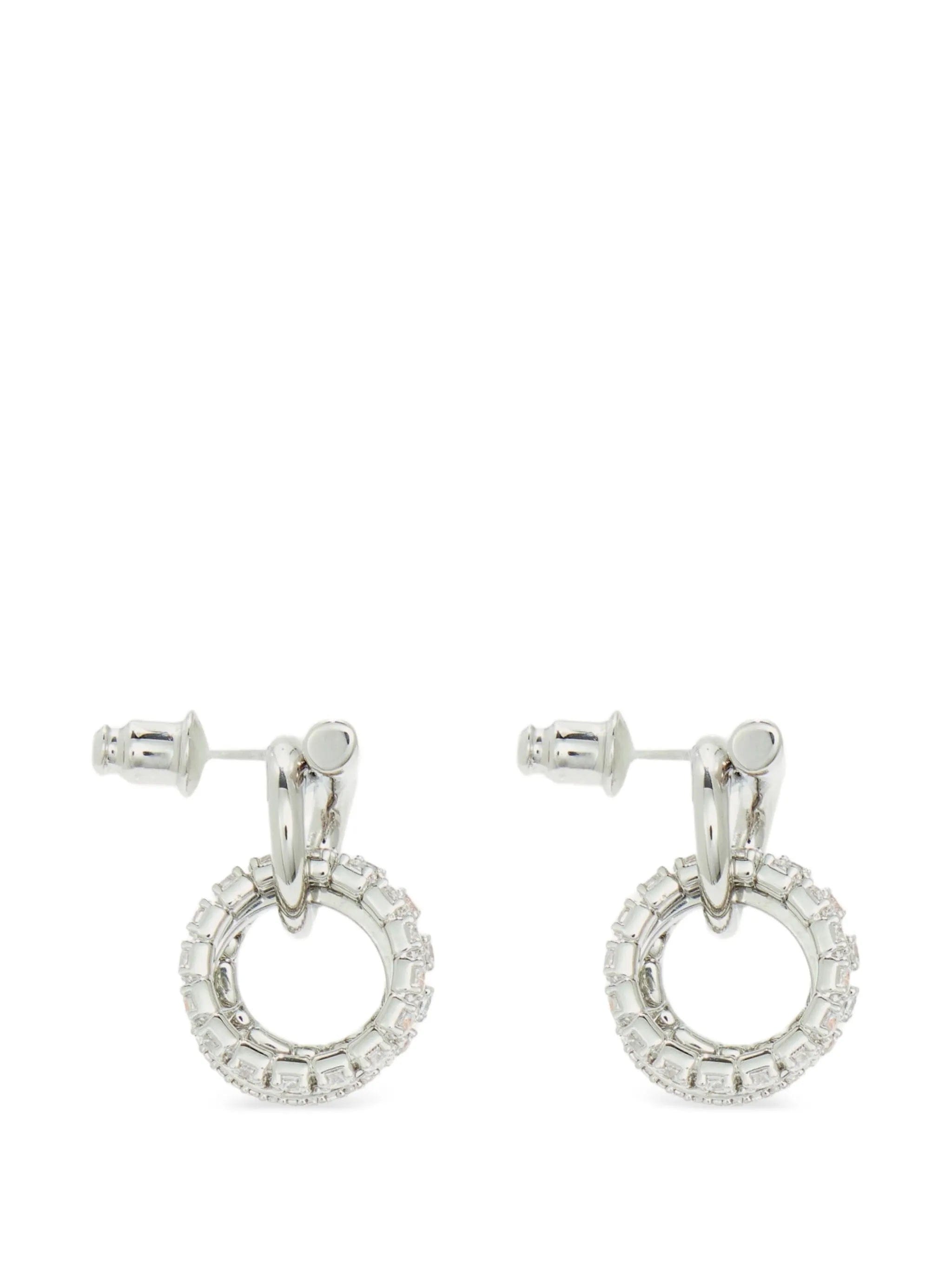 Ferragamo Gancini crystal - embellished earrings
