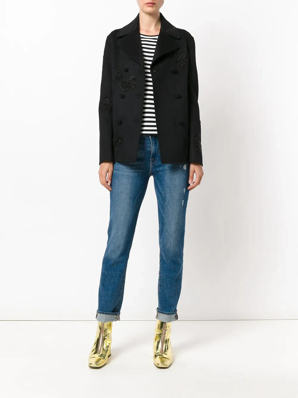 Valentino Garavani Butterfly - Embroidered Coat