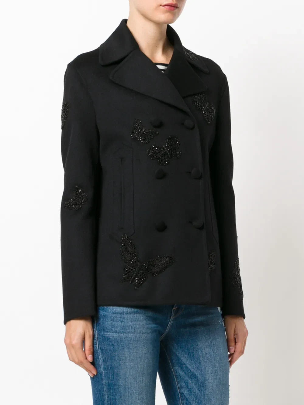 Valentino Garavani Butterfly - Embroidered Coat