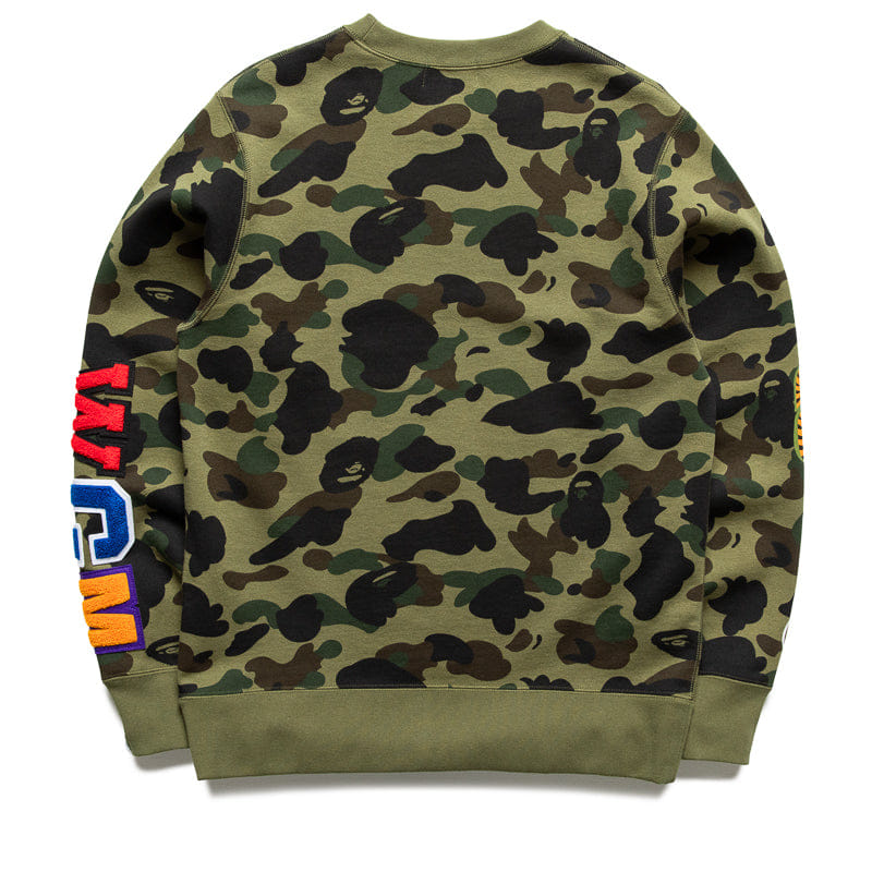 A Bathing Ape 1st Camo Shark Crewneck - Green