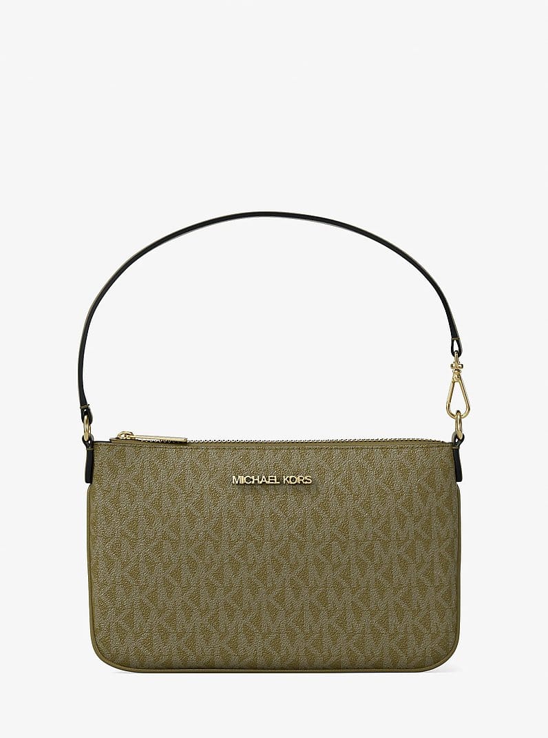 Jet Set Small Signature Logo Convertible Wristlet