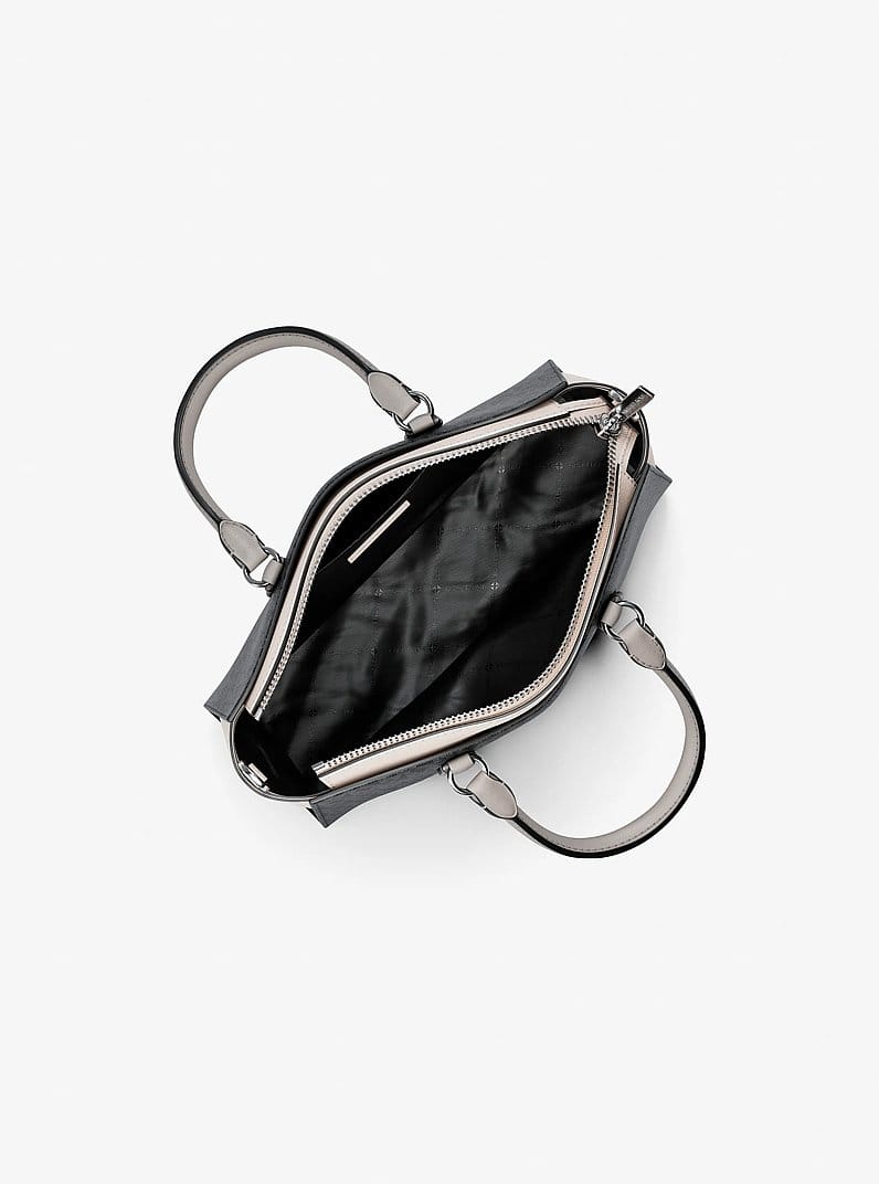 Arden Small Color-Block Signature Logo Messenger Bag