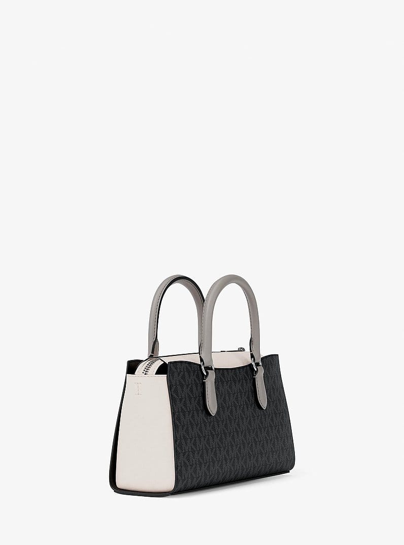Arden Small Color-Block Signature Logo Messenger Bag