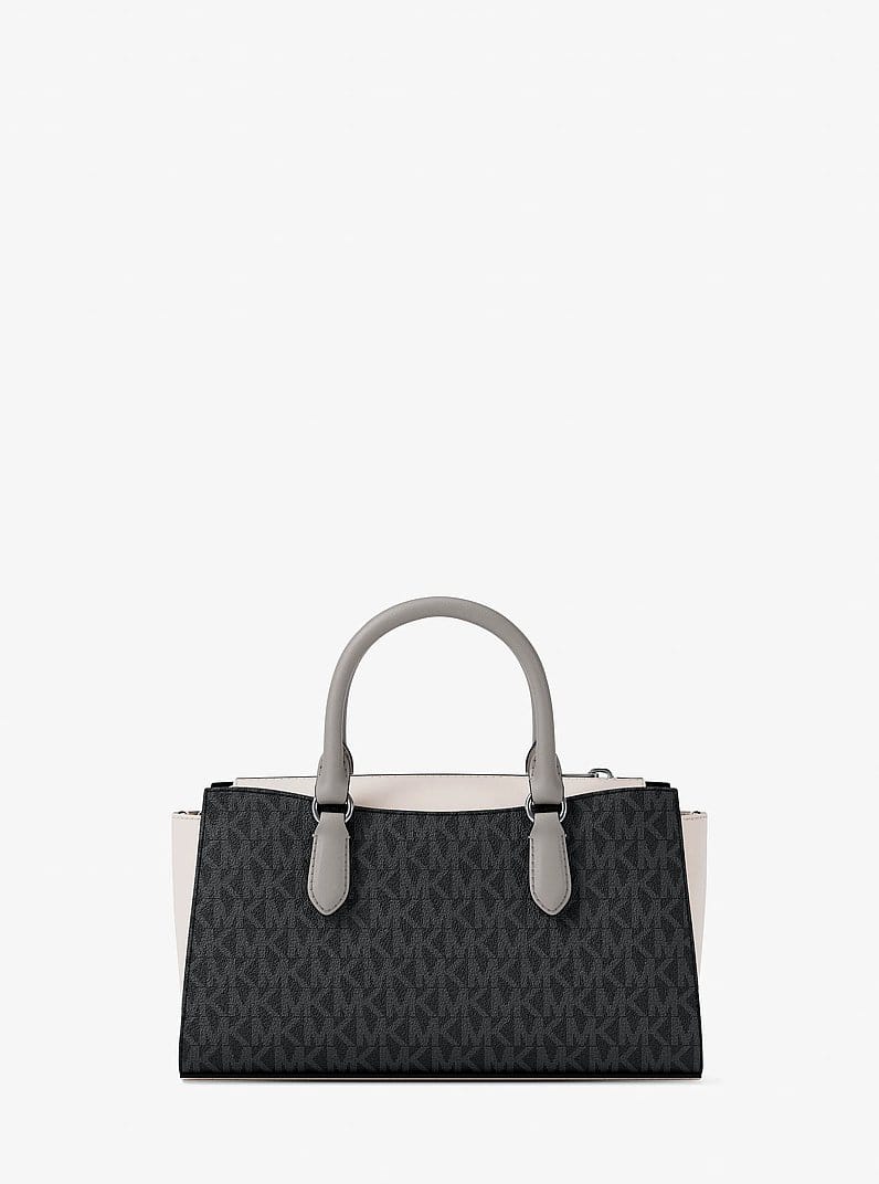 Arden Small Color-Block Signature Logo Messenger Bag