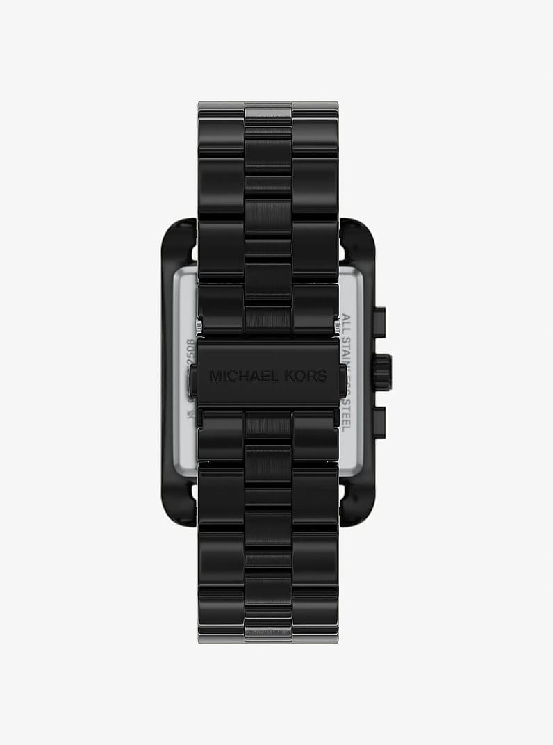 Oversized Monroe Black-Tone Watch