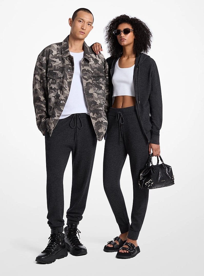 Wool and Cashmere Blend Joggers