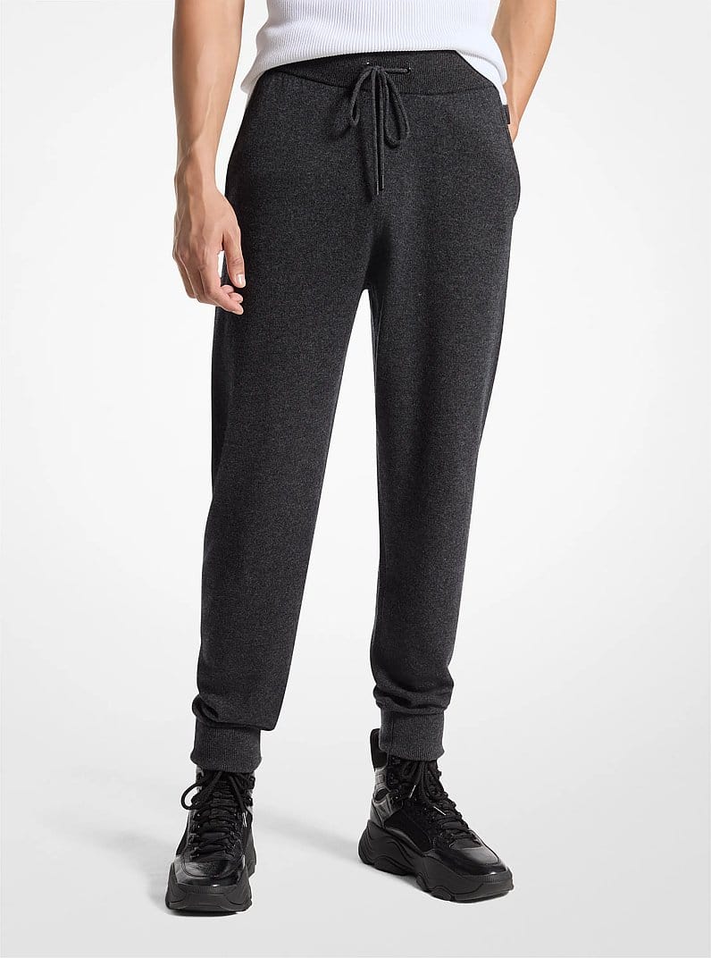 Wool and Cashmere Blend Joggers