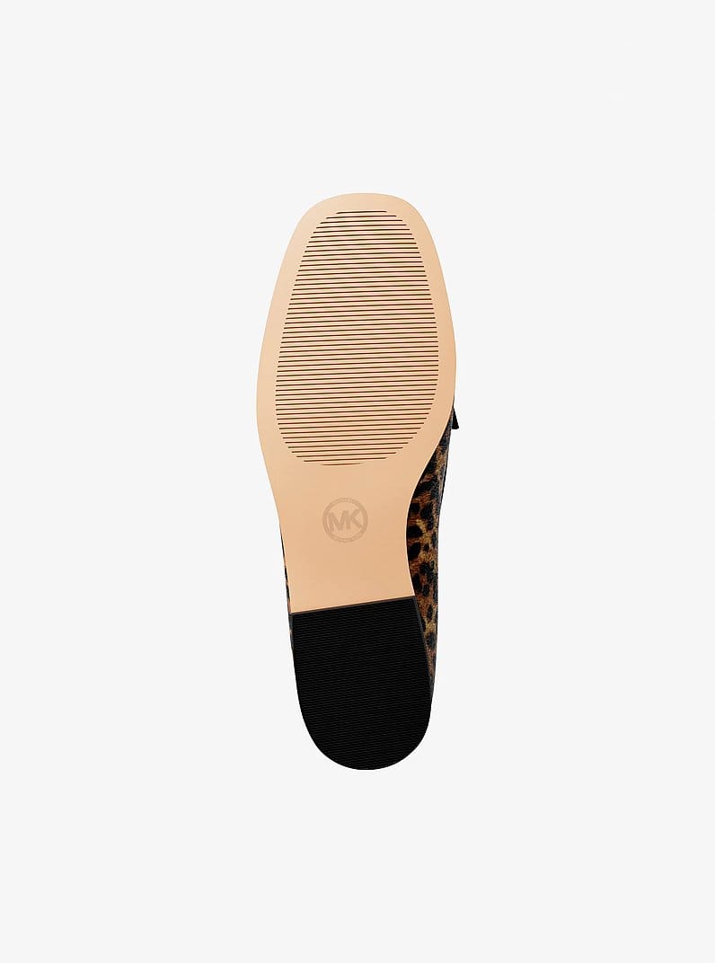 Kacey Leopard Print Calf Hair Loafer