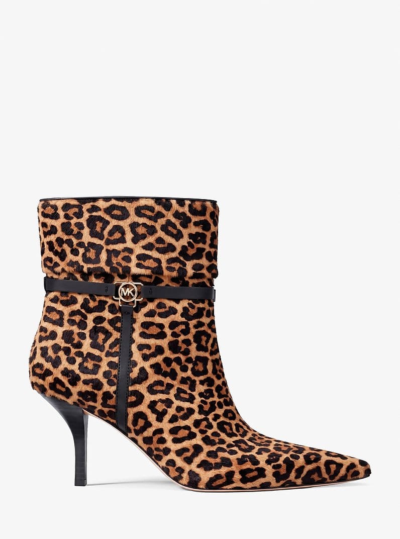 Nalia Leopard Print Calf Hair Boot