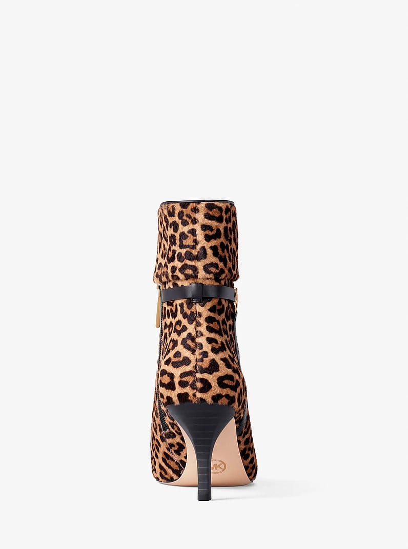 Nalia Leopard Print Calf Hair Boot