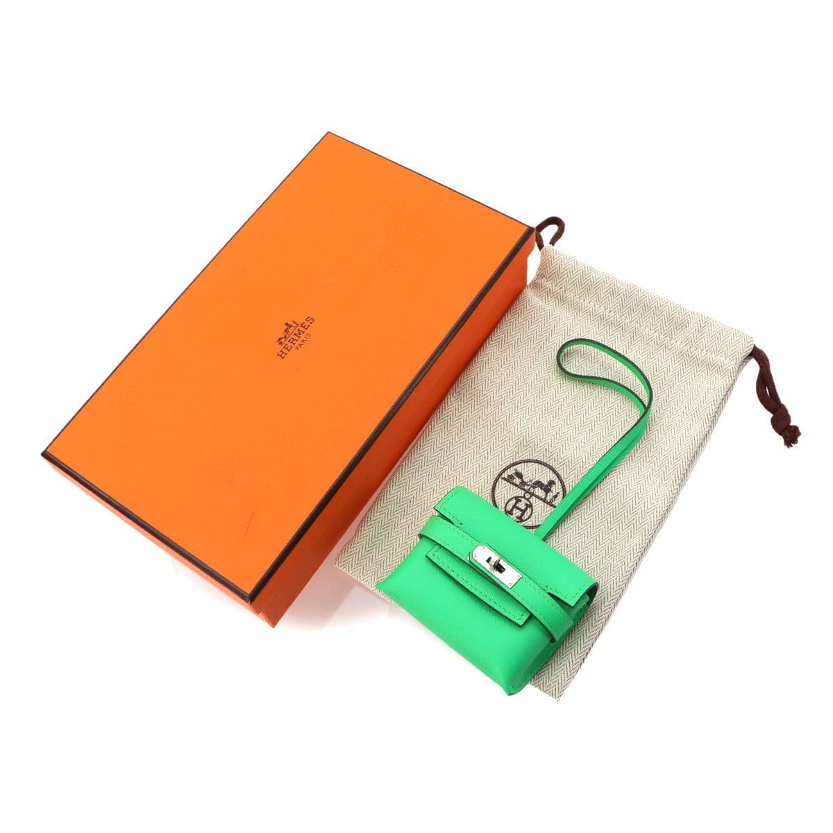 Luxury Promise Japan HERMES Kelly Festival Bag Charm Veau Swift Vert comics 90324275