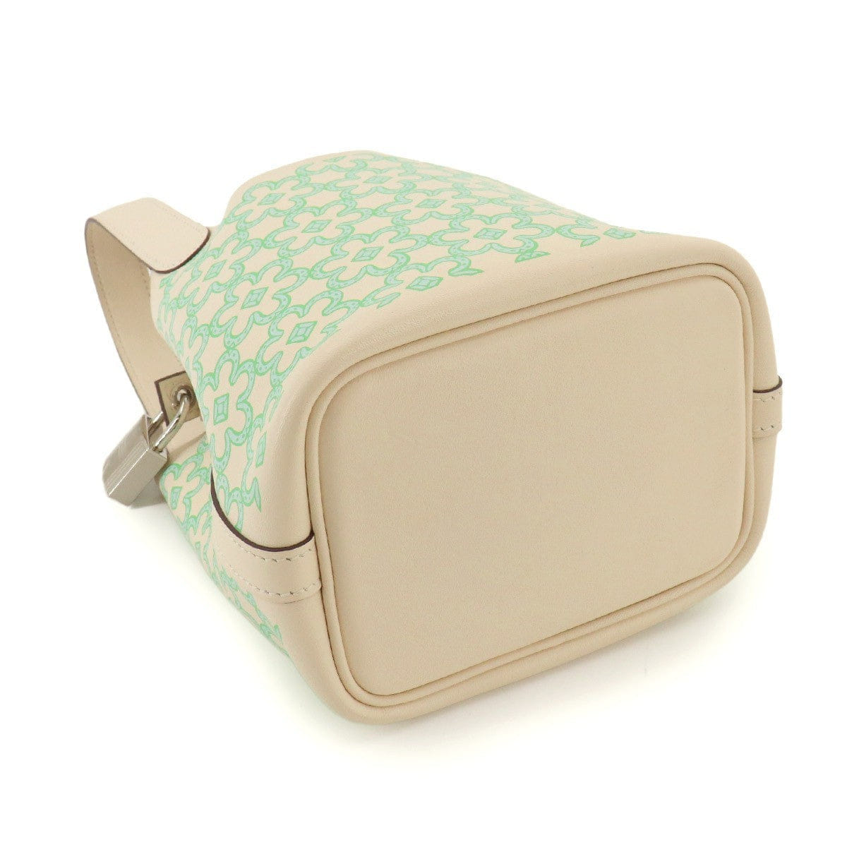 Luxury Promise Japan HERMES Picotin Lock PM Lucky Daisy Hand Bag Swift Nata Vert Blanc 90331098