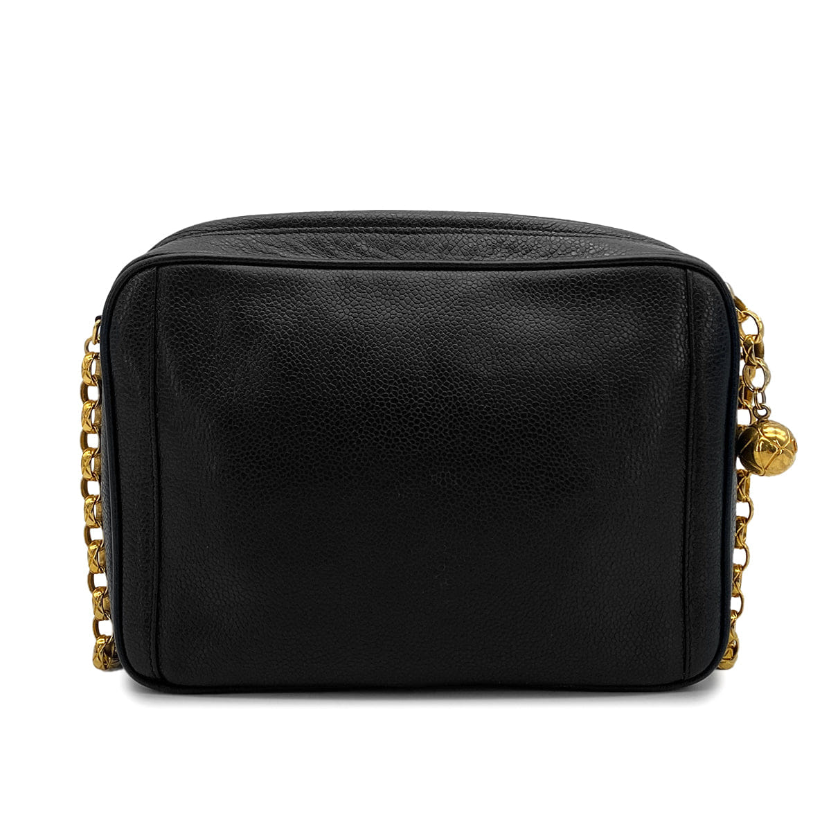 Luxury Promise Japan VINTAGE CHANEL COCOMARK BIJOU CHAIN SHUOLDER BAG BLACK CAVIAR SKIN GOLD HARDWARE 90324822