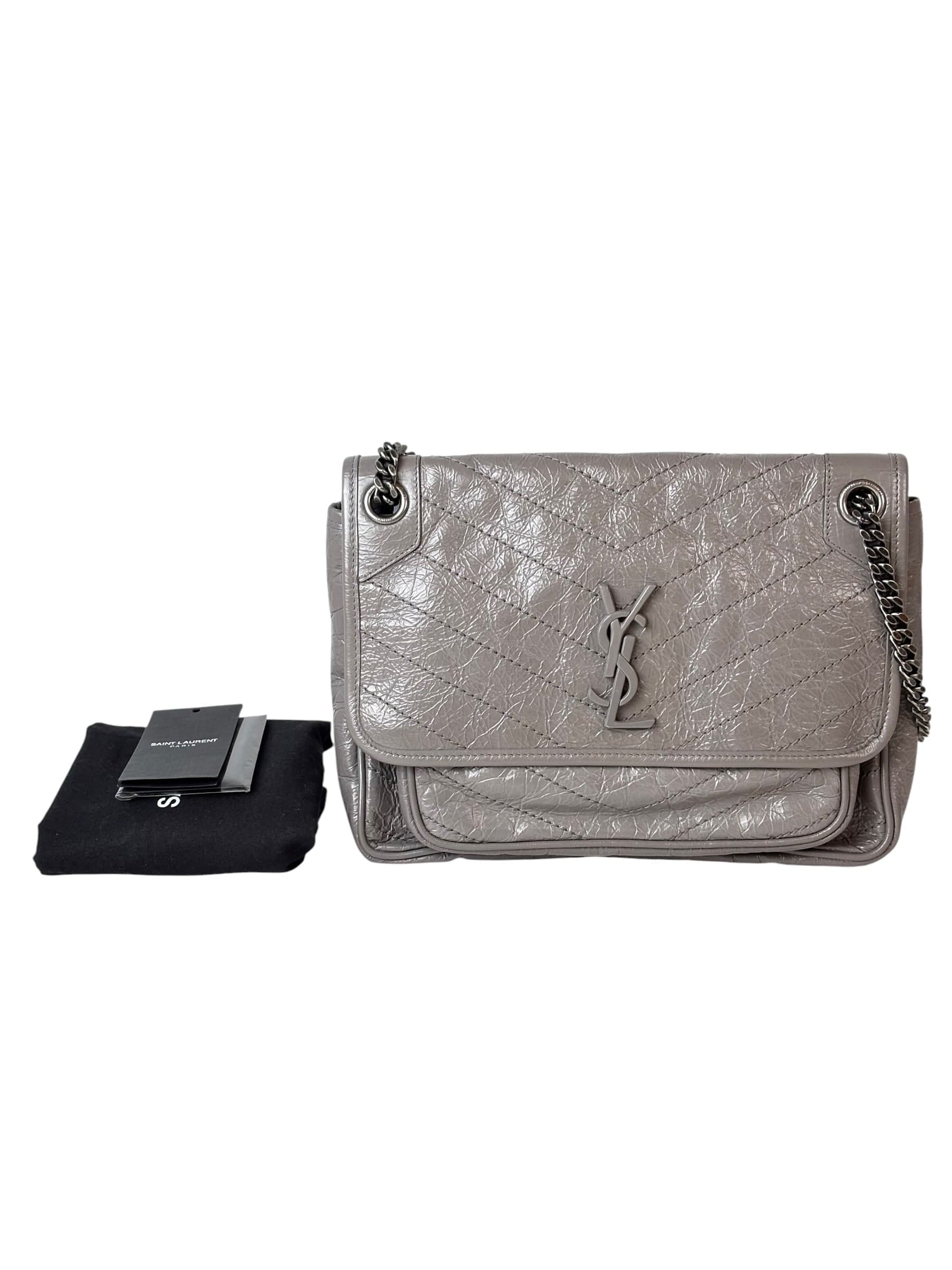 YSL Medium Niki Grey Bag