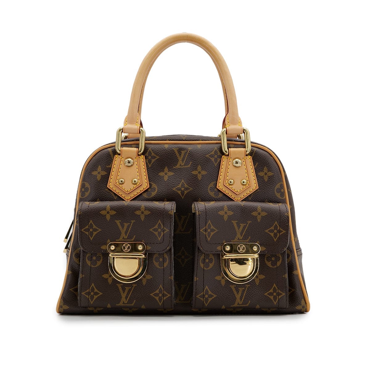 Luxury Promise Japan LOUIS VUITTON MONOGRAM MANHATTAN PM HAND BAG BROWN M40026 90325327