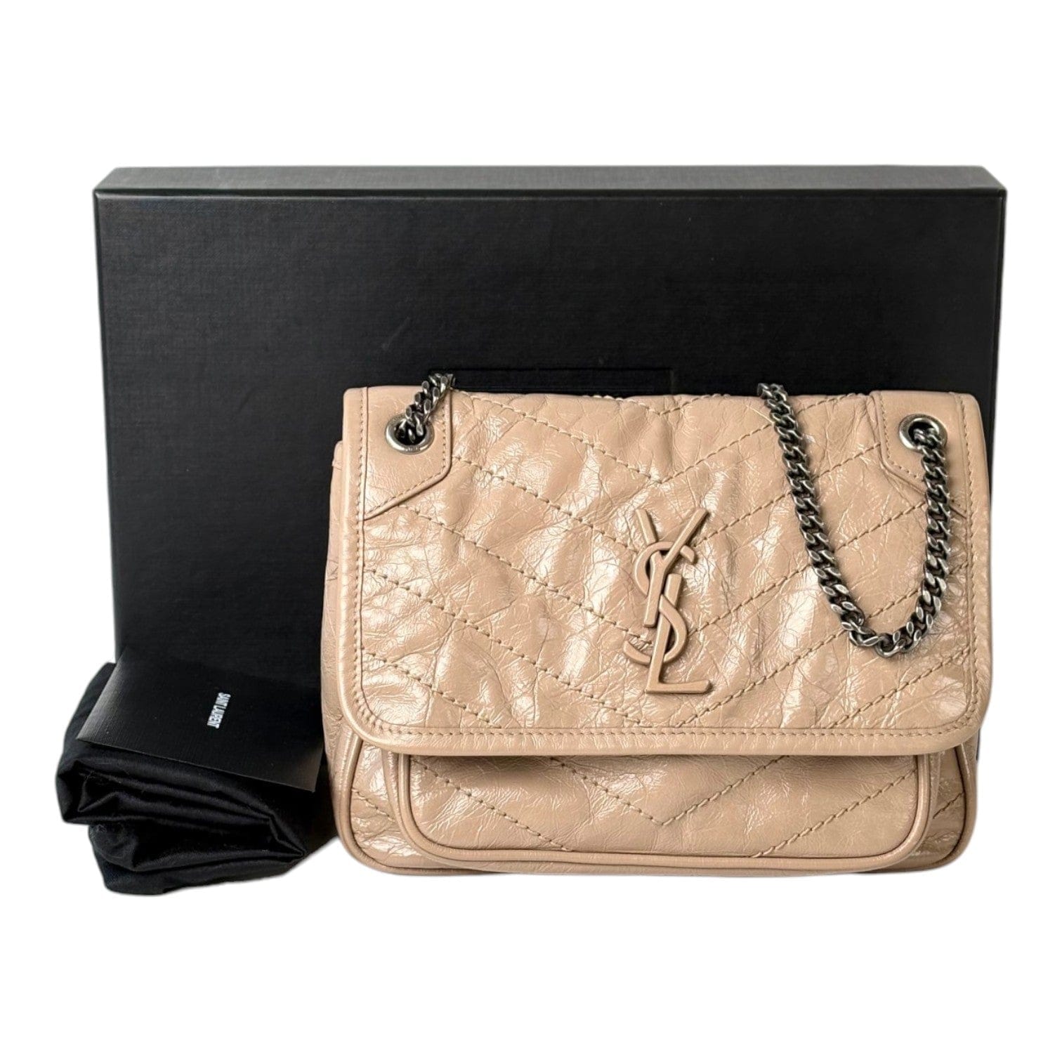 YSL Niki Baby Bag in Beige