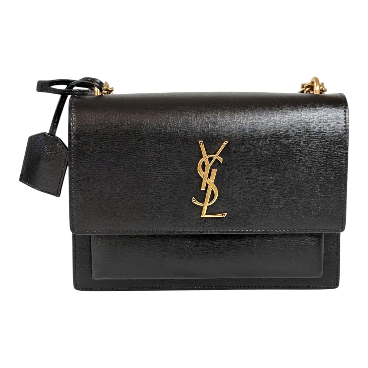 YSL Sunset Medium Black Bag