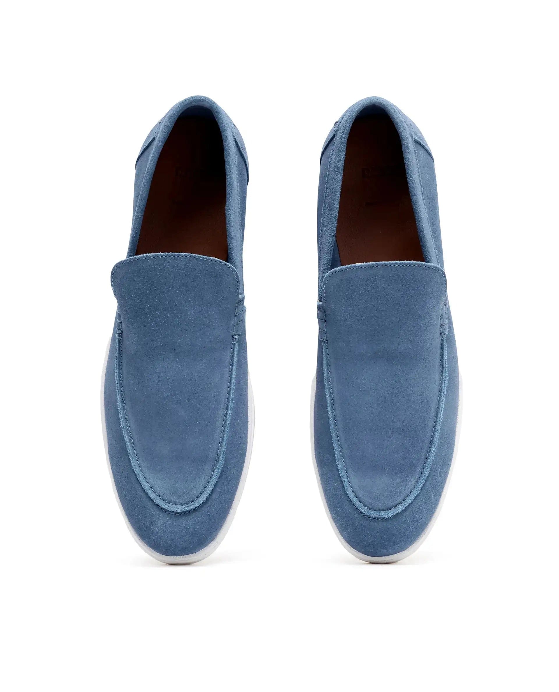 RAREZ Rare Rabbit Men Velour Aqua Suede Leather Slip - On Closure Loafer