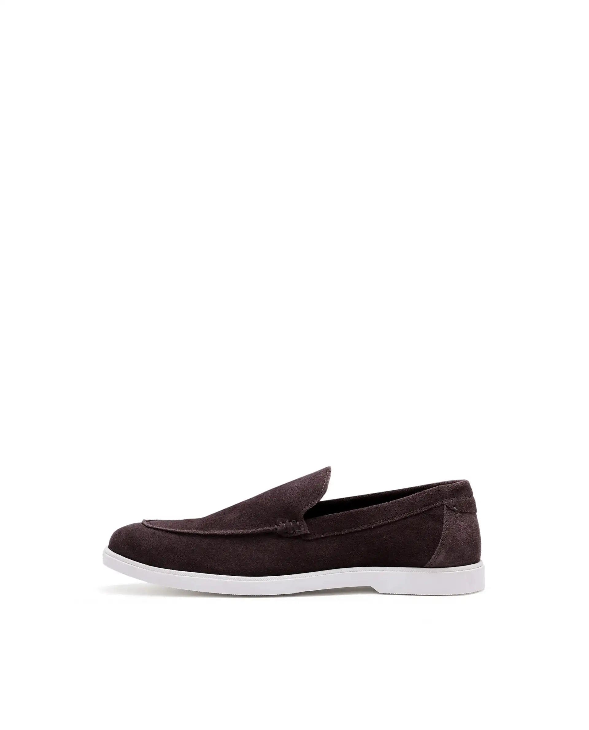 RAREZ Rare Rabbit Men Velour Prune Suede Leather Slip - On Closure Loafer