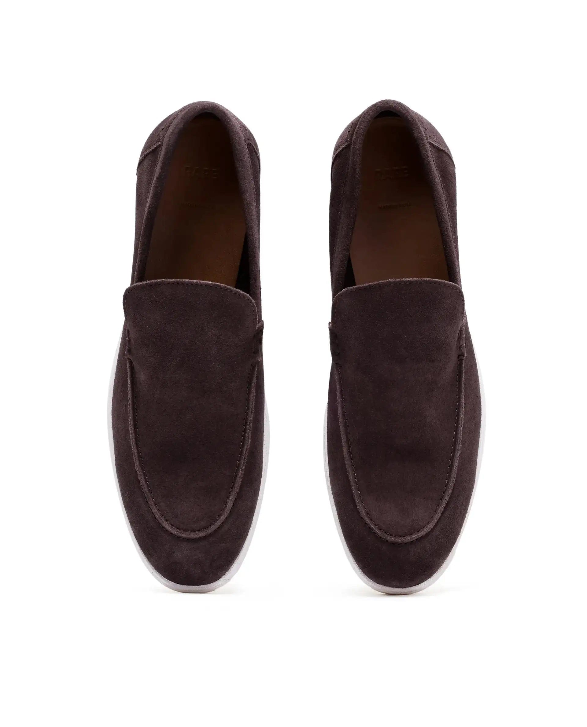 RAREZ Rare Rabbit Men Velour Prune Suede Leather Slip - On Closure Loafer