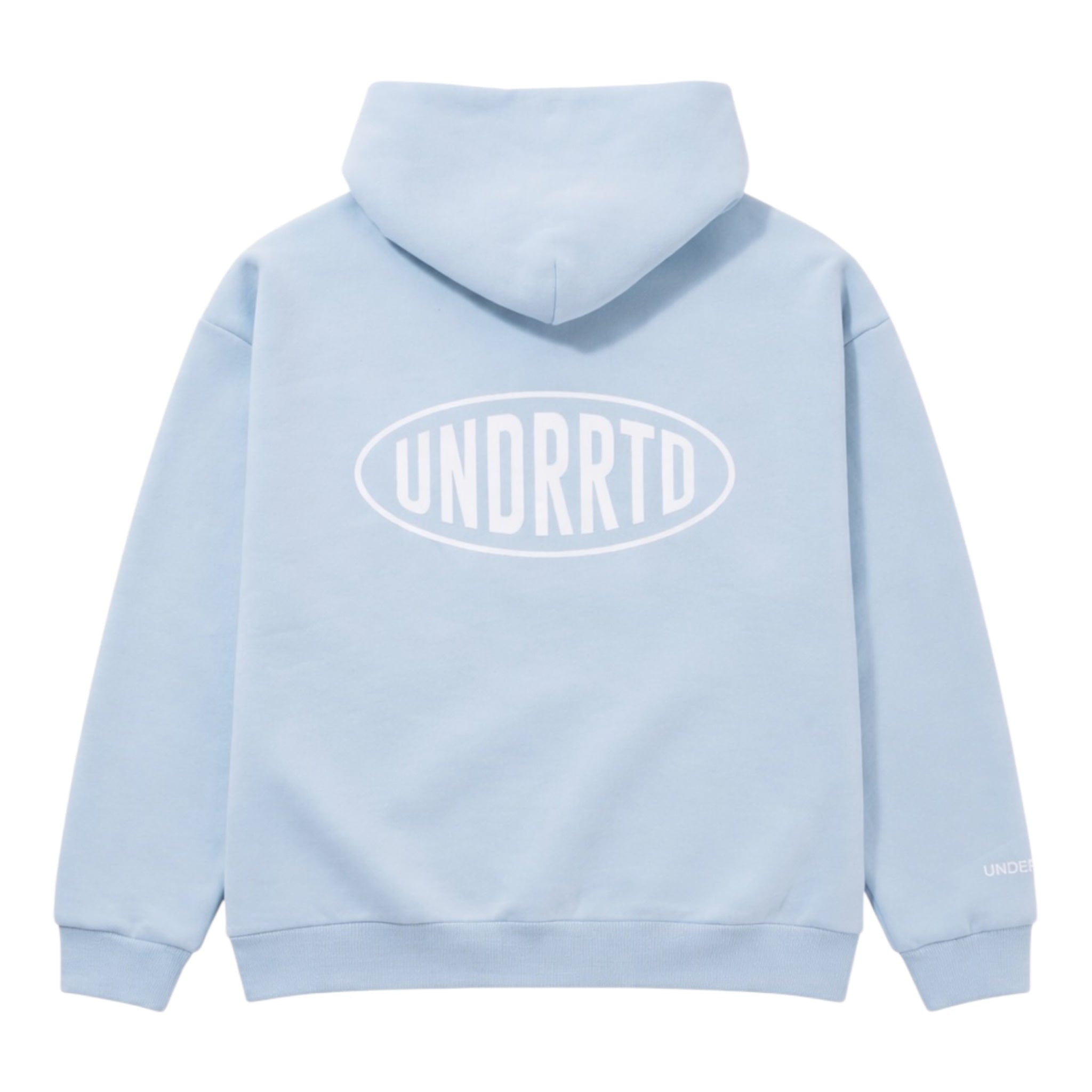 Blue UNDERRATED Stamp Zip Hoodie - Powder Blue