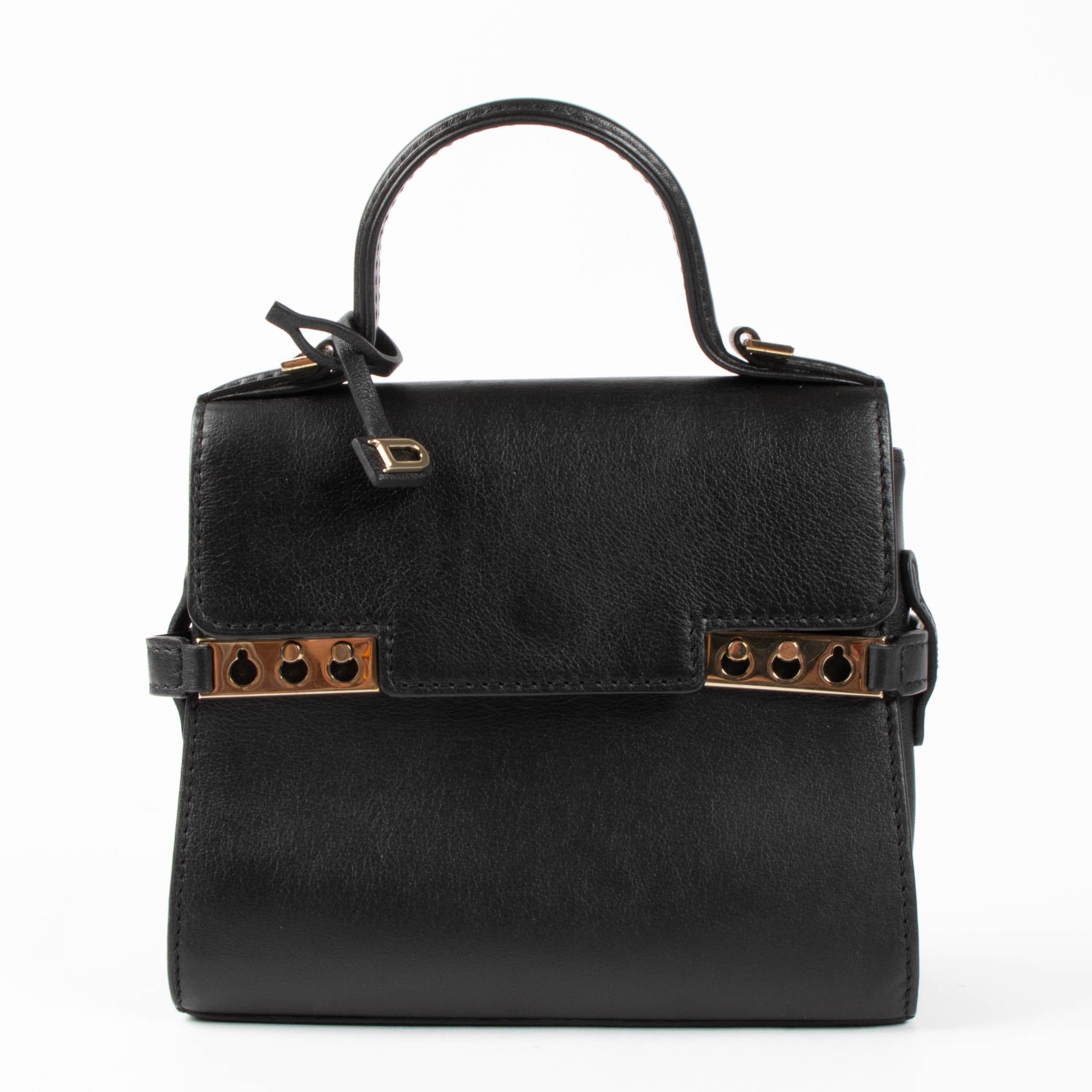 Delvaux Black Supple Calf Tempête Micro Bag