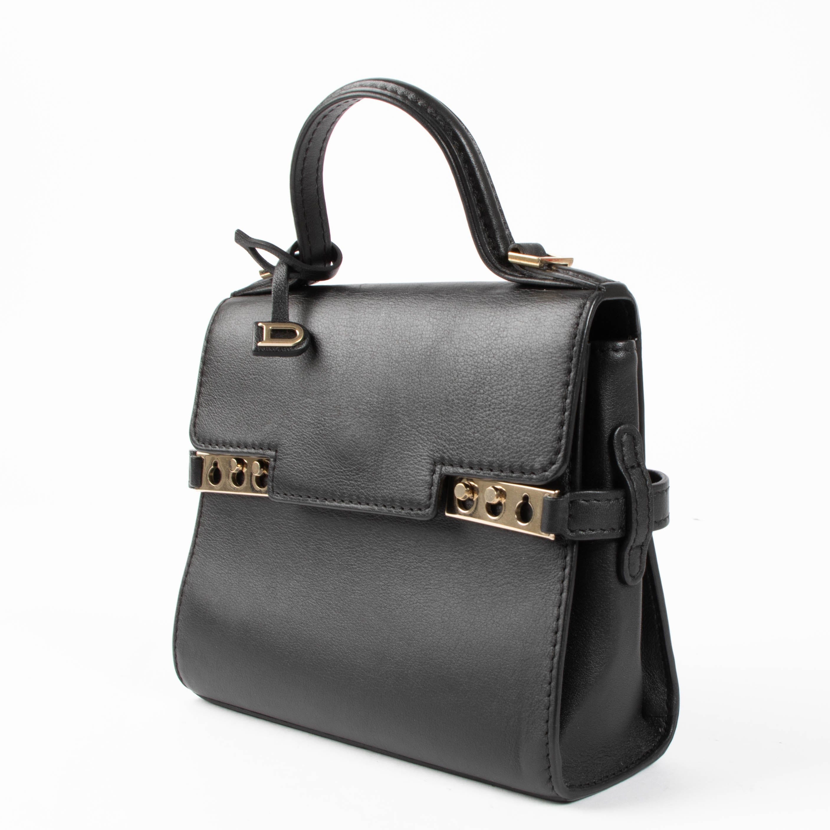 Delvaux Black Supple Calf Tempête Micro Bag