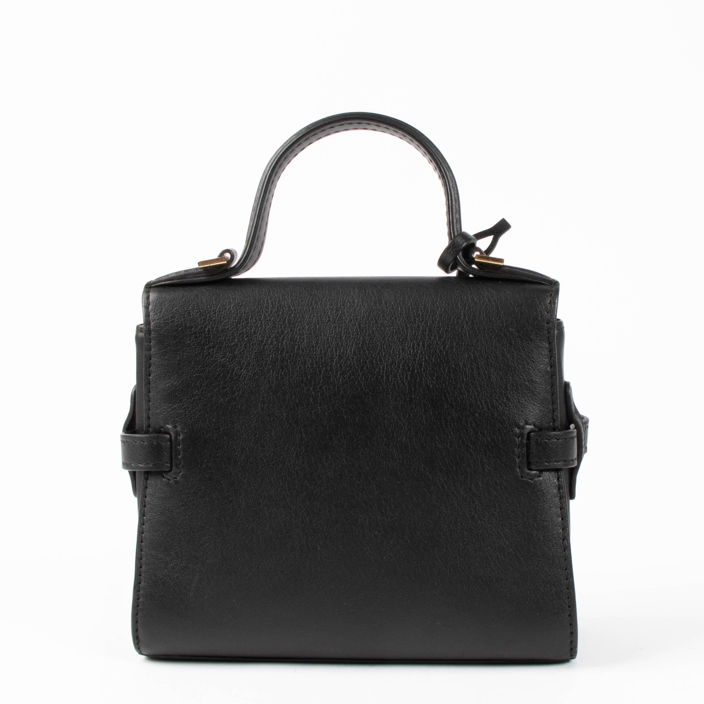 Delvaux Black Supple Calf Tempête Micro Bag