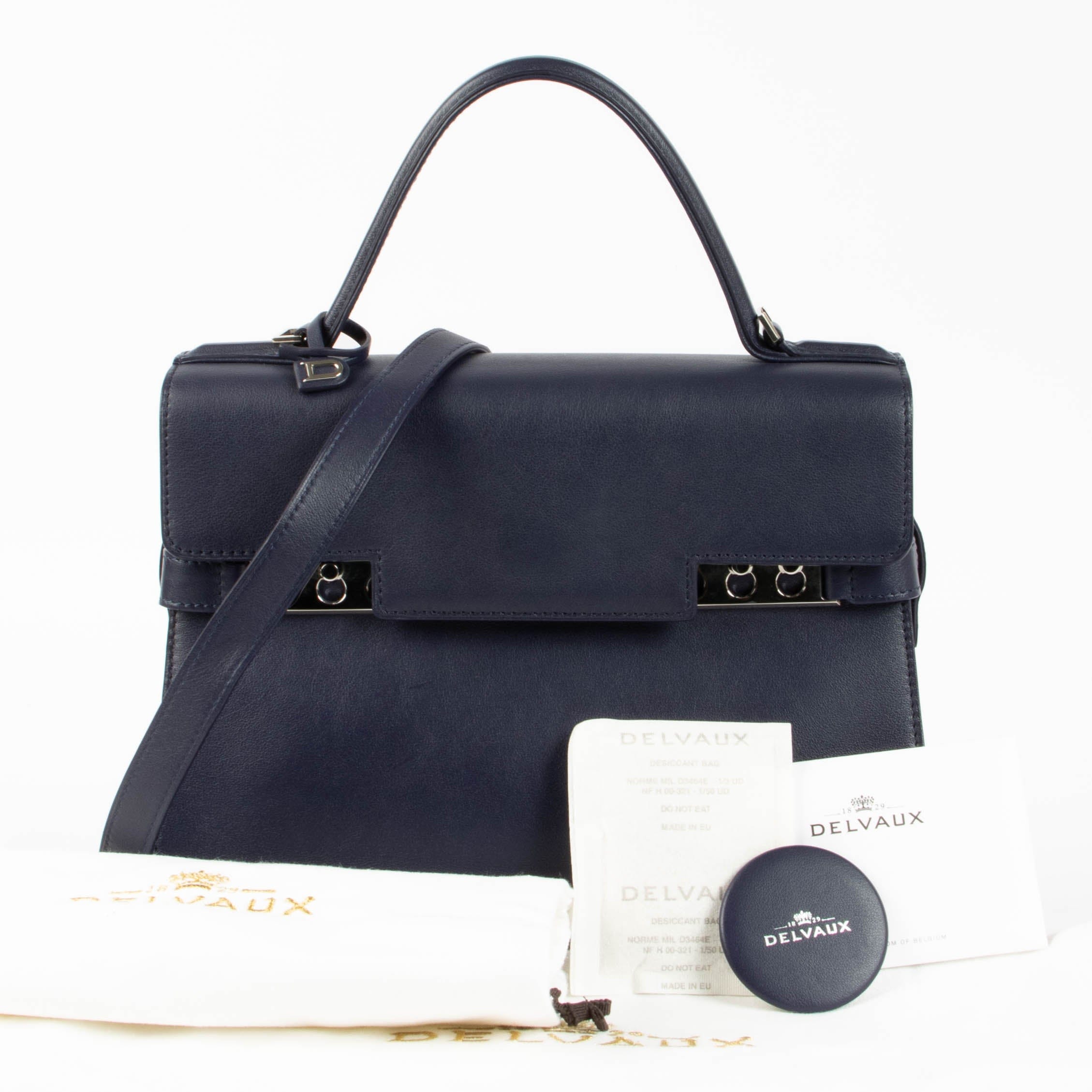 Delvaux Indigo Calf Souple Tempête MM