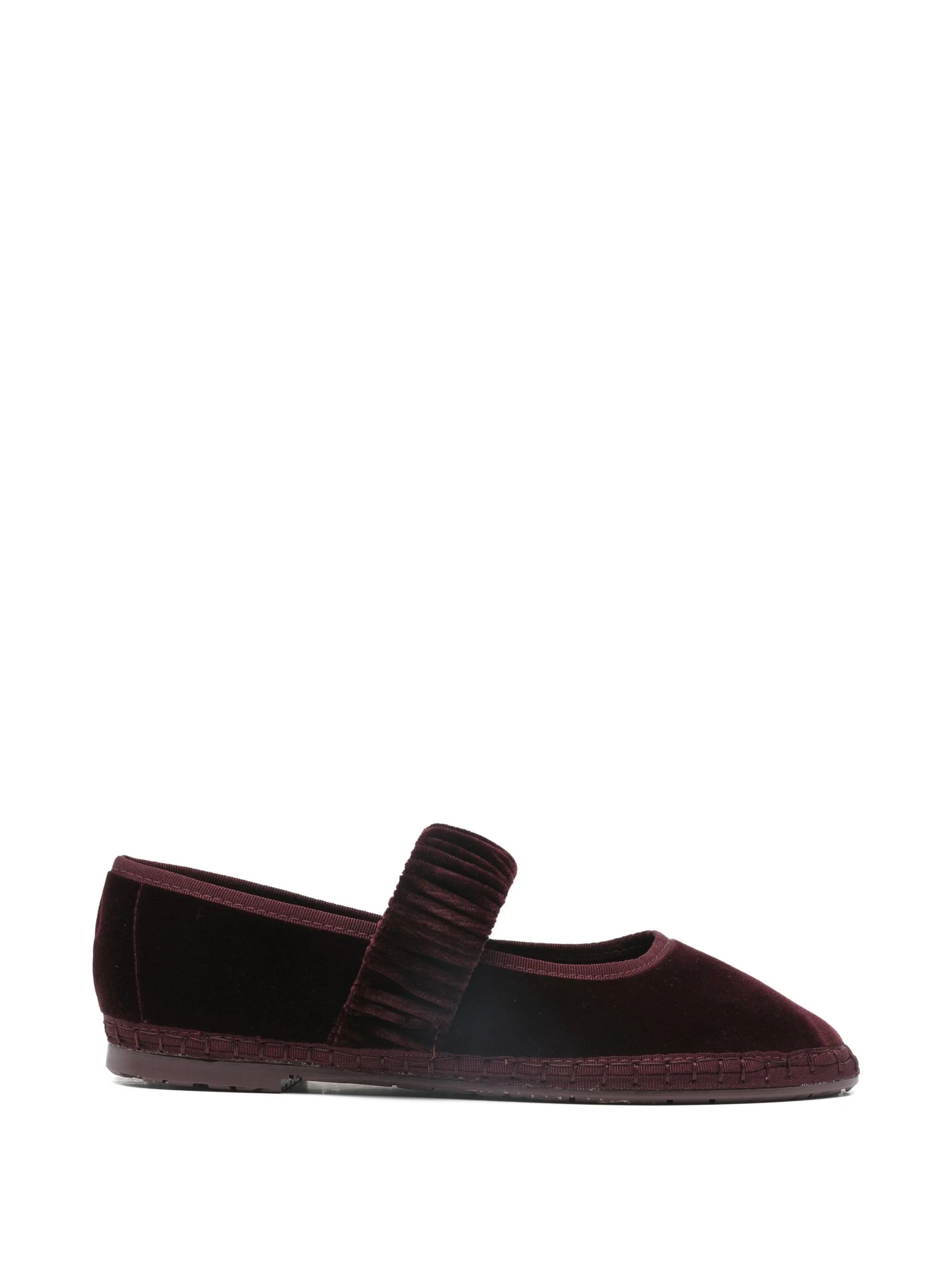 Flabelus Mafalda ruched - strap ballet flats