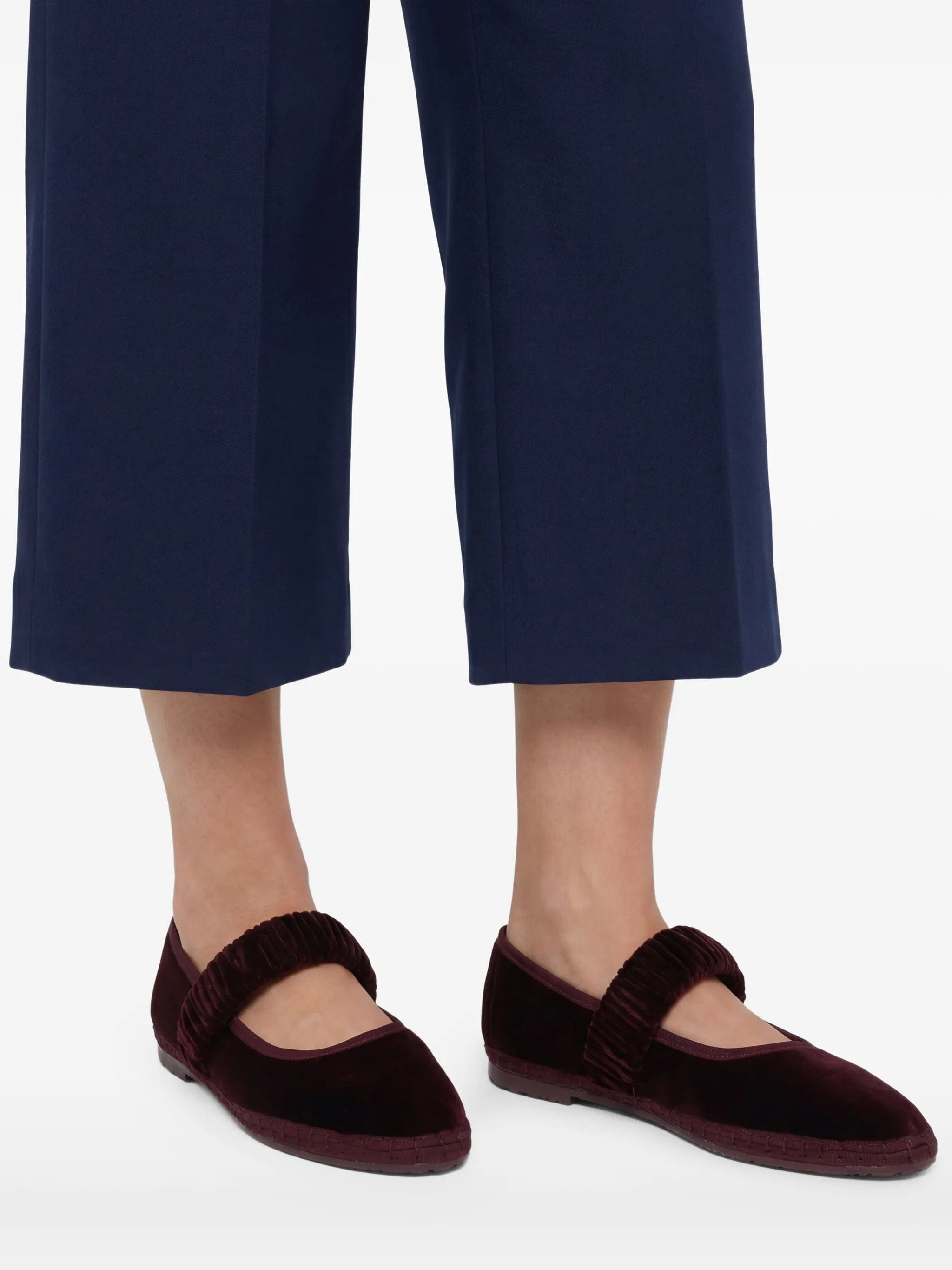 Flabelus Mafalda ruched - strap ballet flats