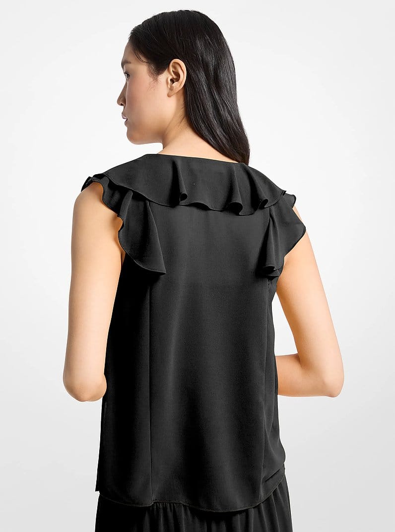Ruffled Georgette Blouse