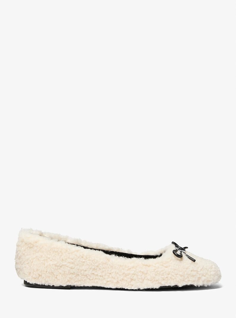 Savannah Faux Shearling Ballet Flat