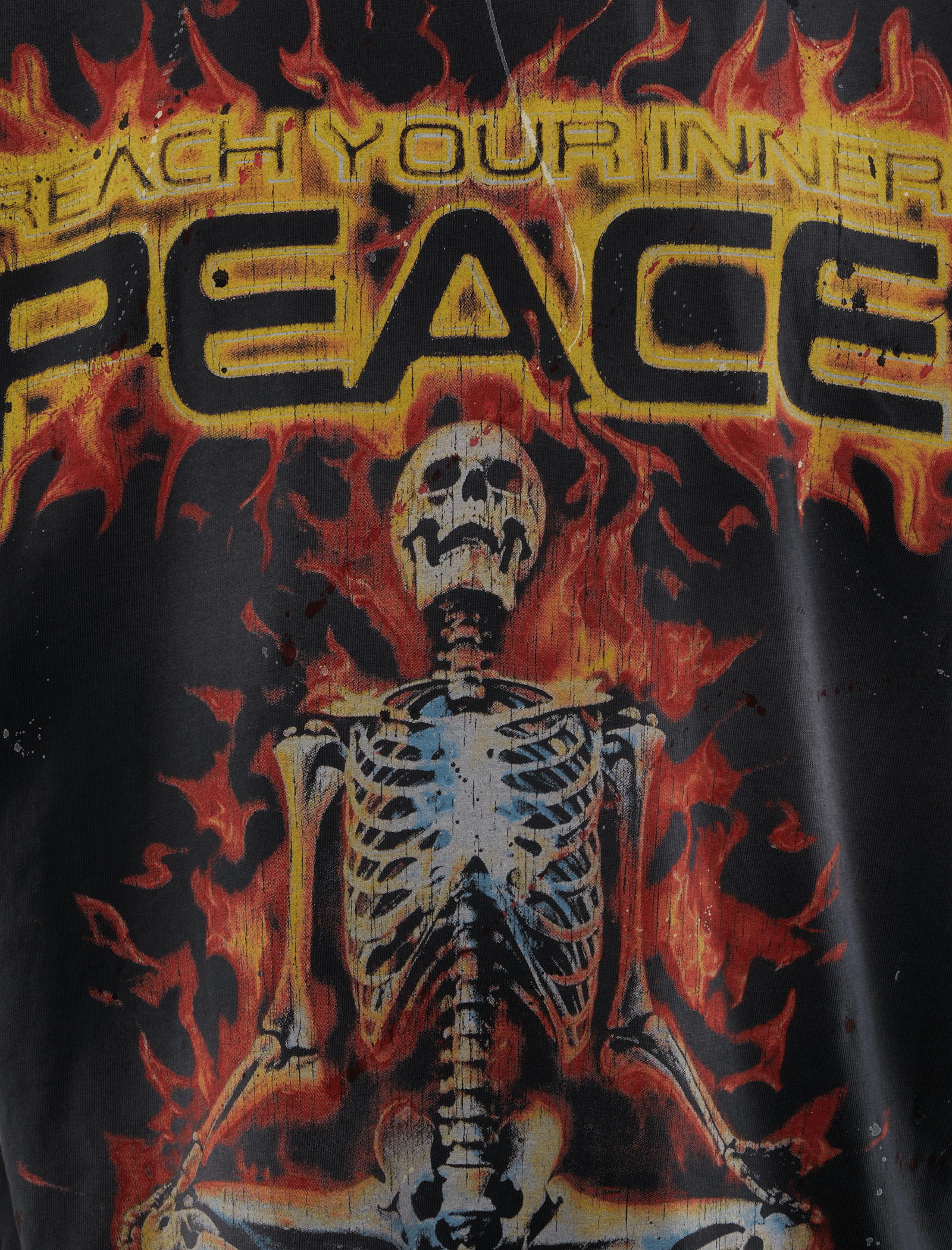 Hellstar INNER PEACE SKELETON T - SHIRT