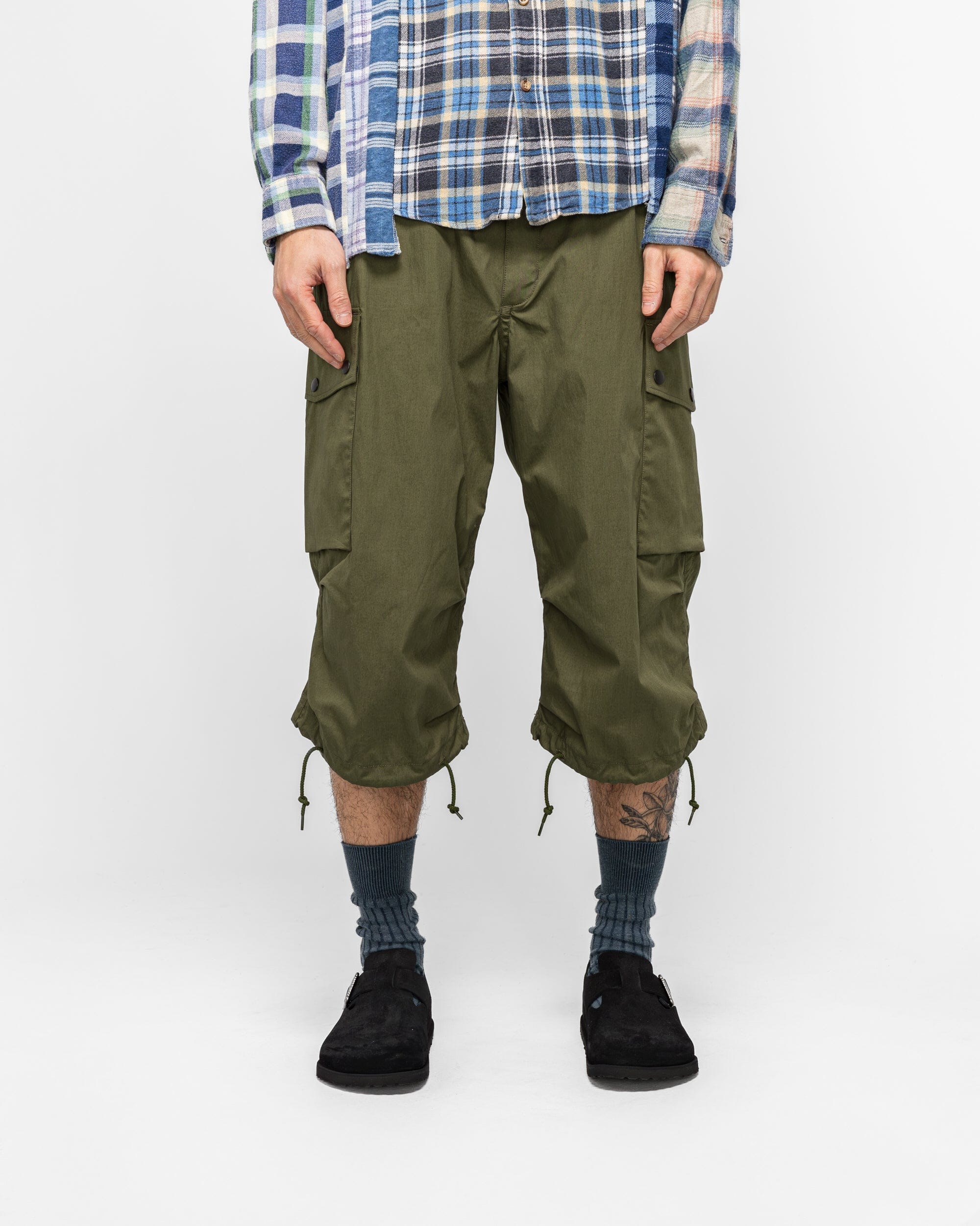 Needles Field Short - Olive C/N Oxford
